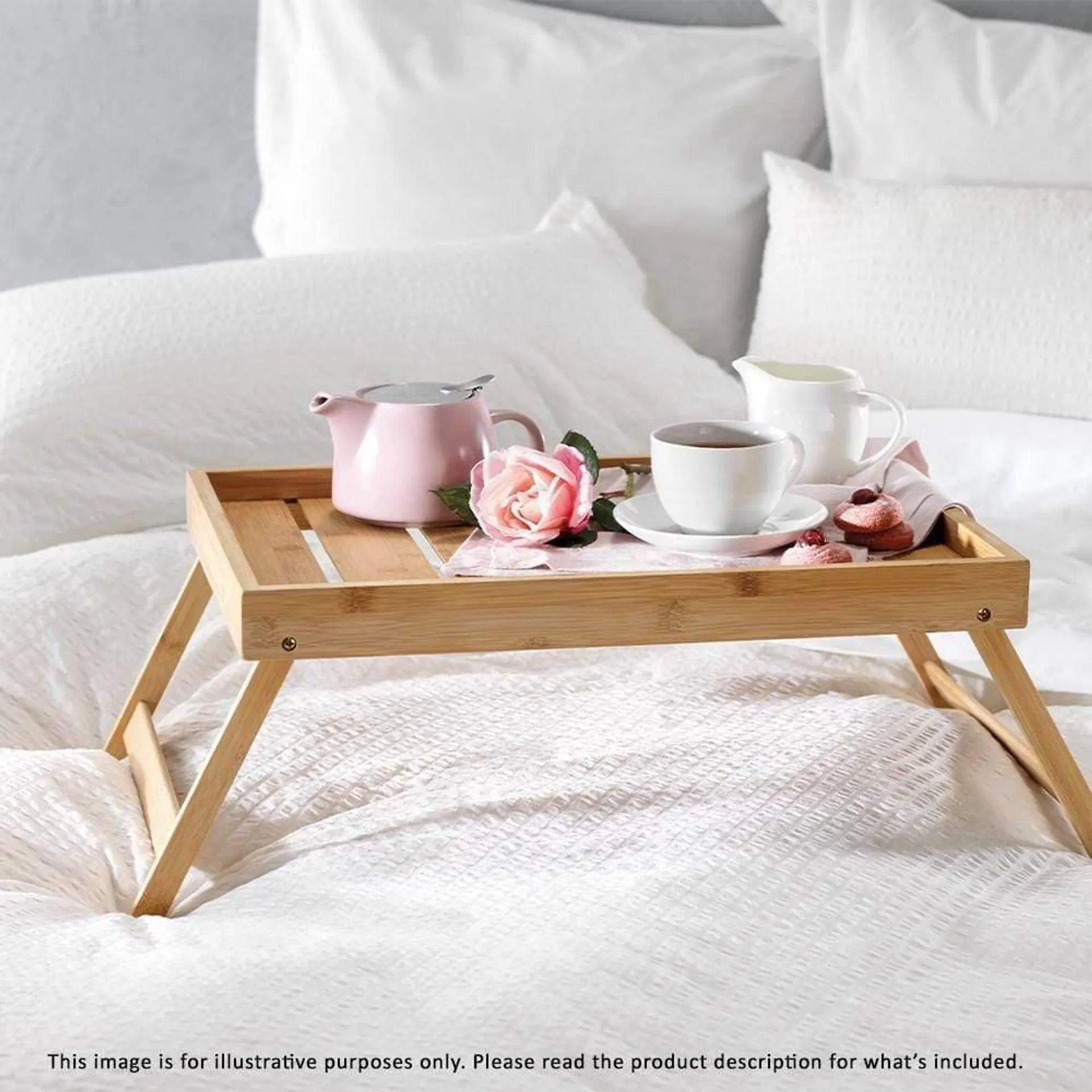 Ambrosia Karira Bamboo Bed & Breakfast Serving Tray 50 x 36cm