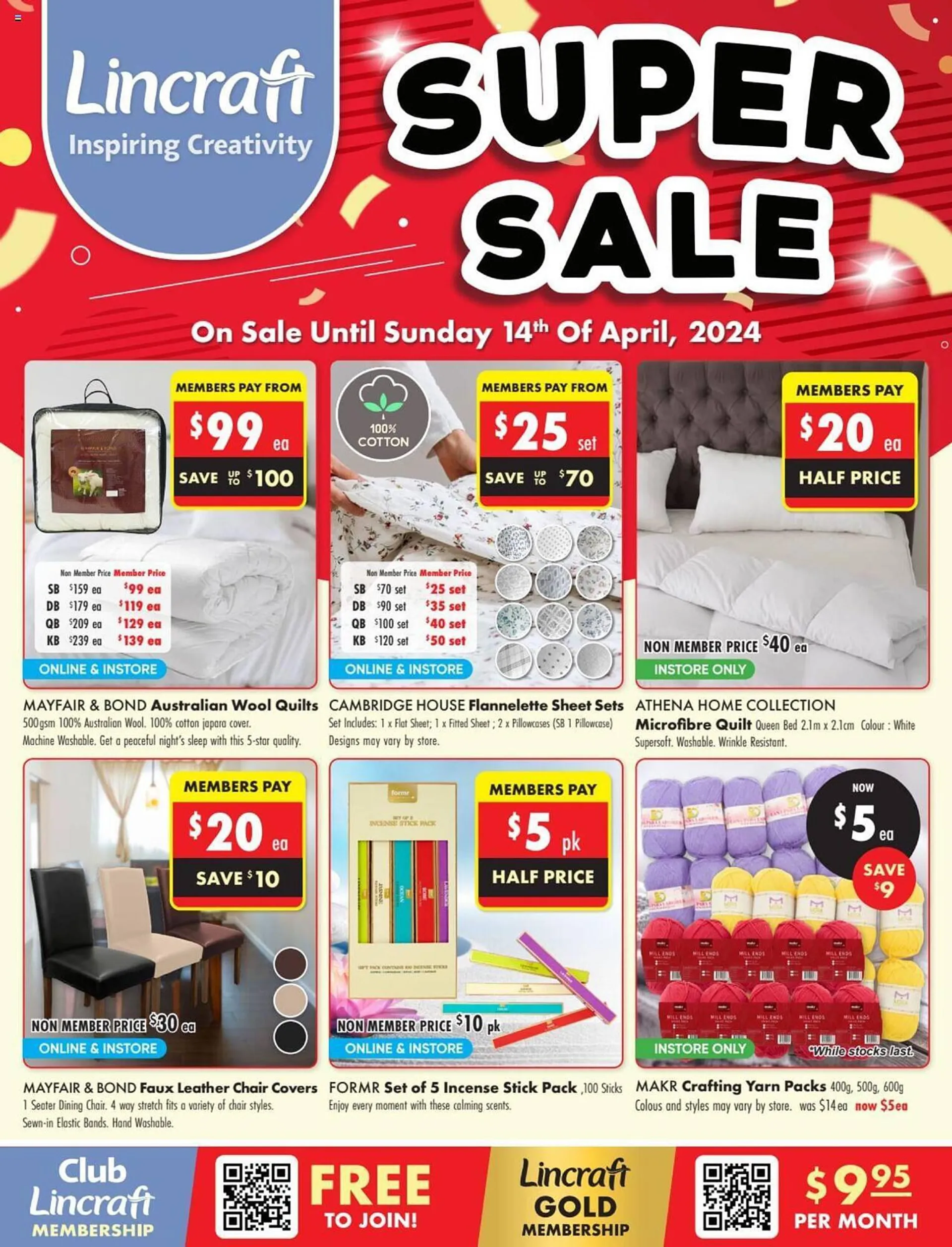 Lincraft catalogue - Catalogue valid from 3 April to 14 April 2024 - page 