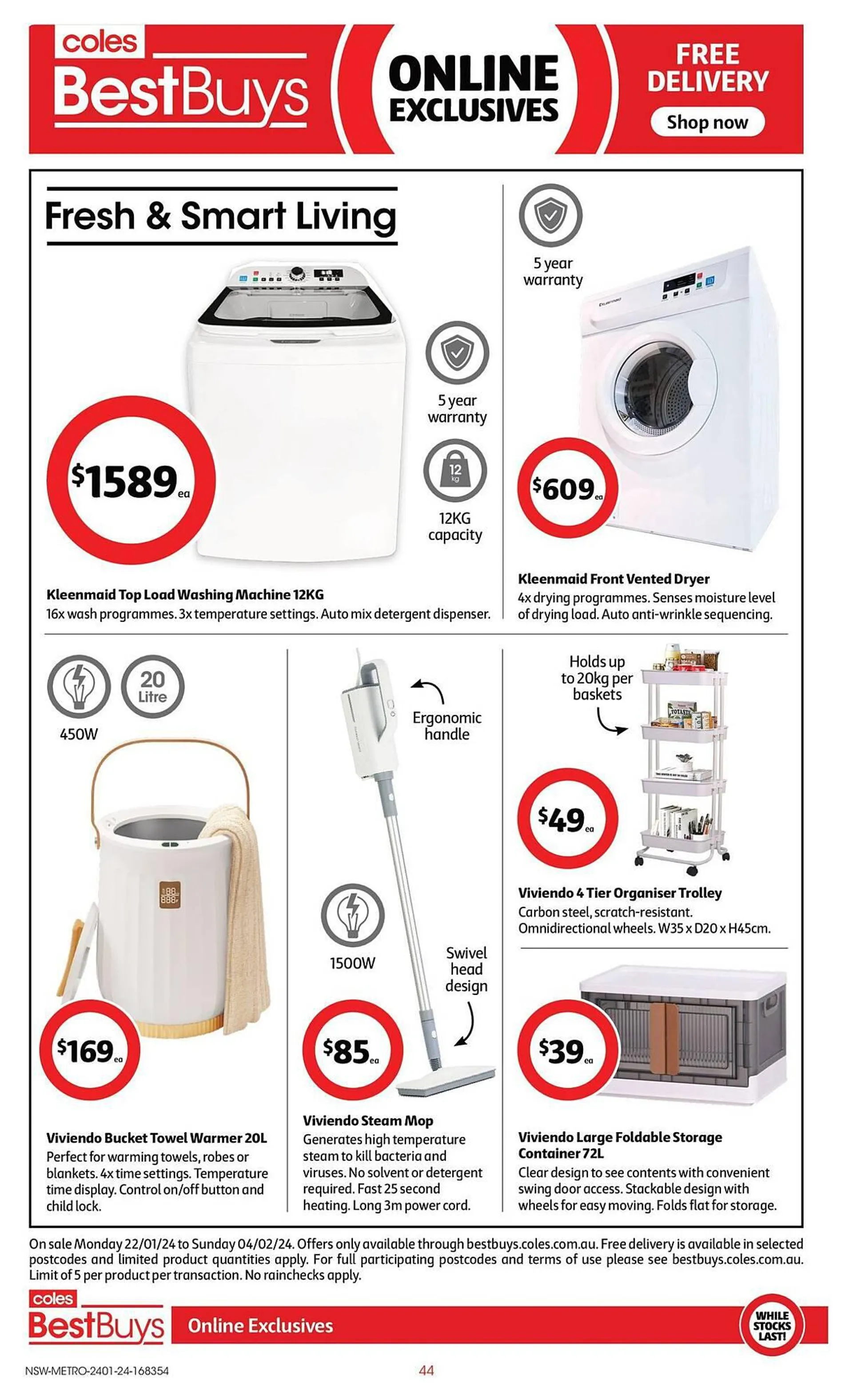 Coles catalogue - Catalogue valid from 24 January to 30 January 2024 - page 44