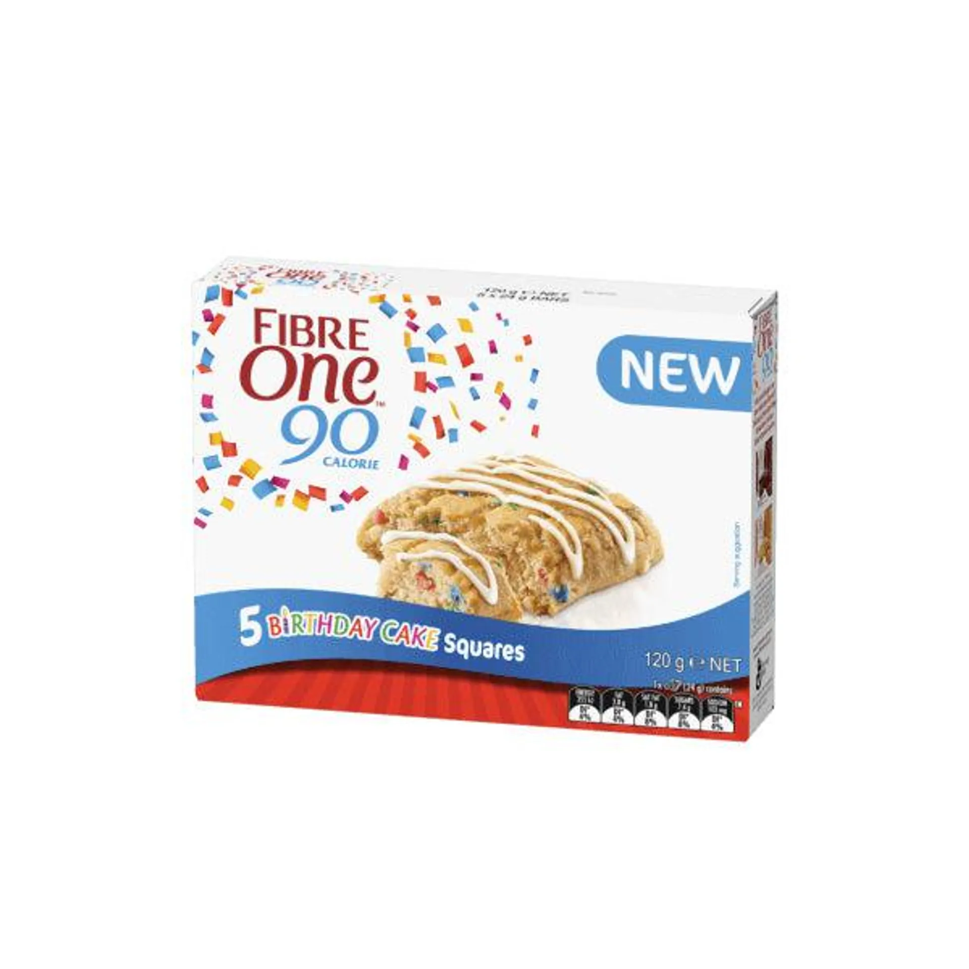 Fibre One Birthday Squares 120g