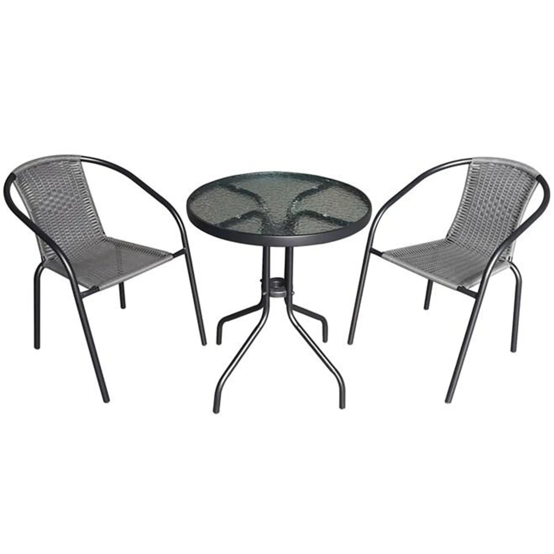 3 Piece Steel Bistro Setting