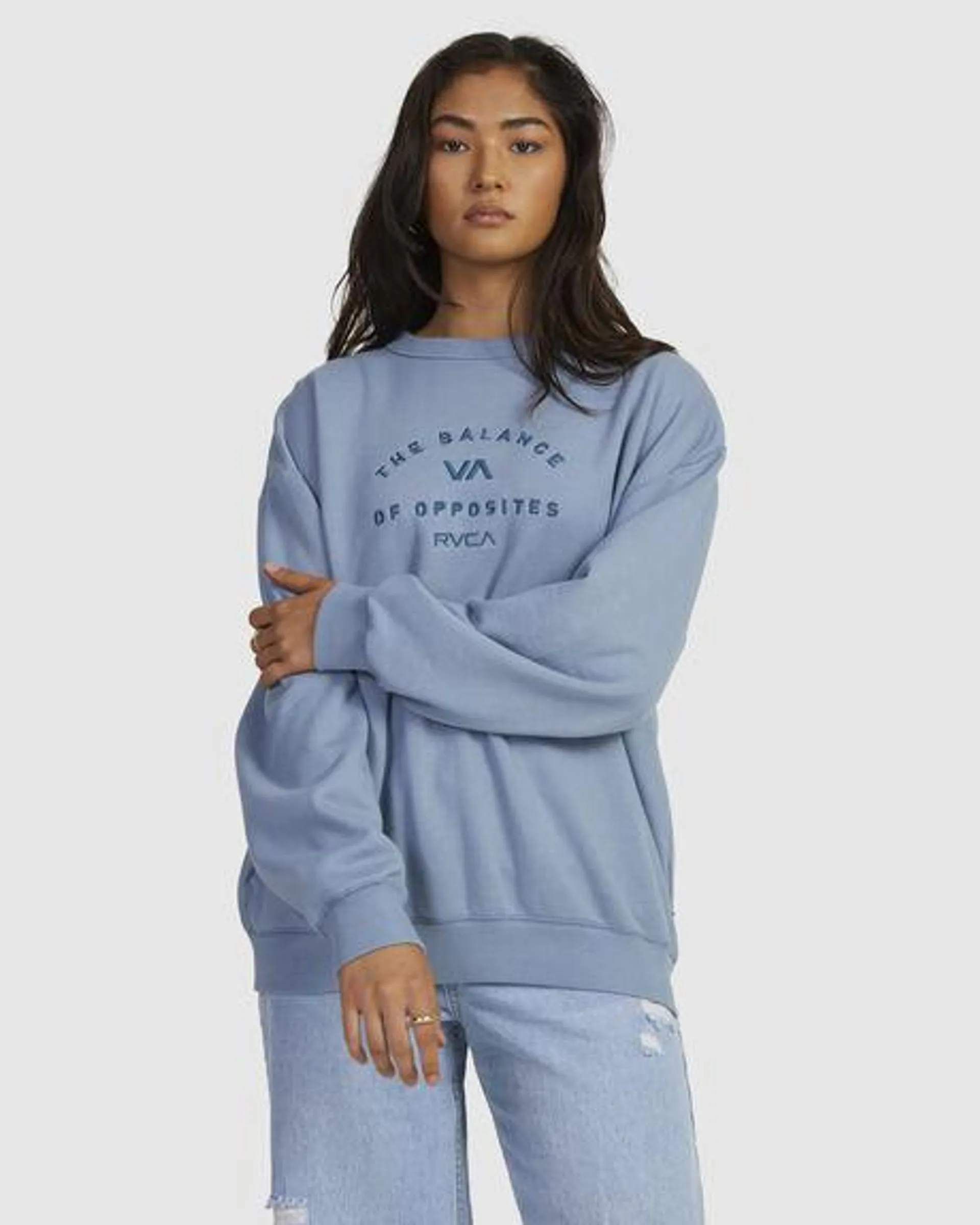 Bold Rvca Vintage Crew Sweatshirt