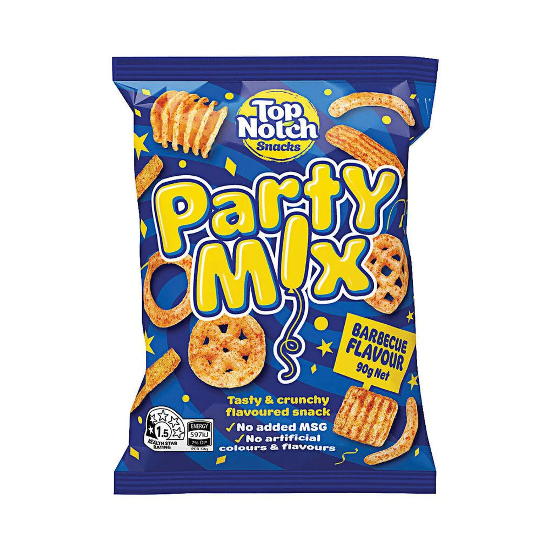 Top Notch Party Mix Bbq Snacks 90g