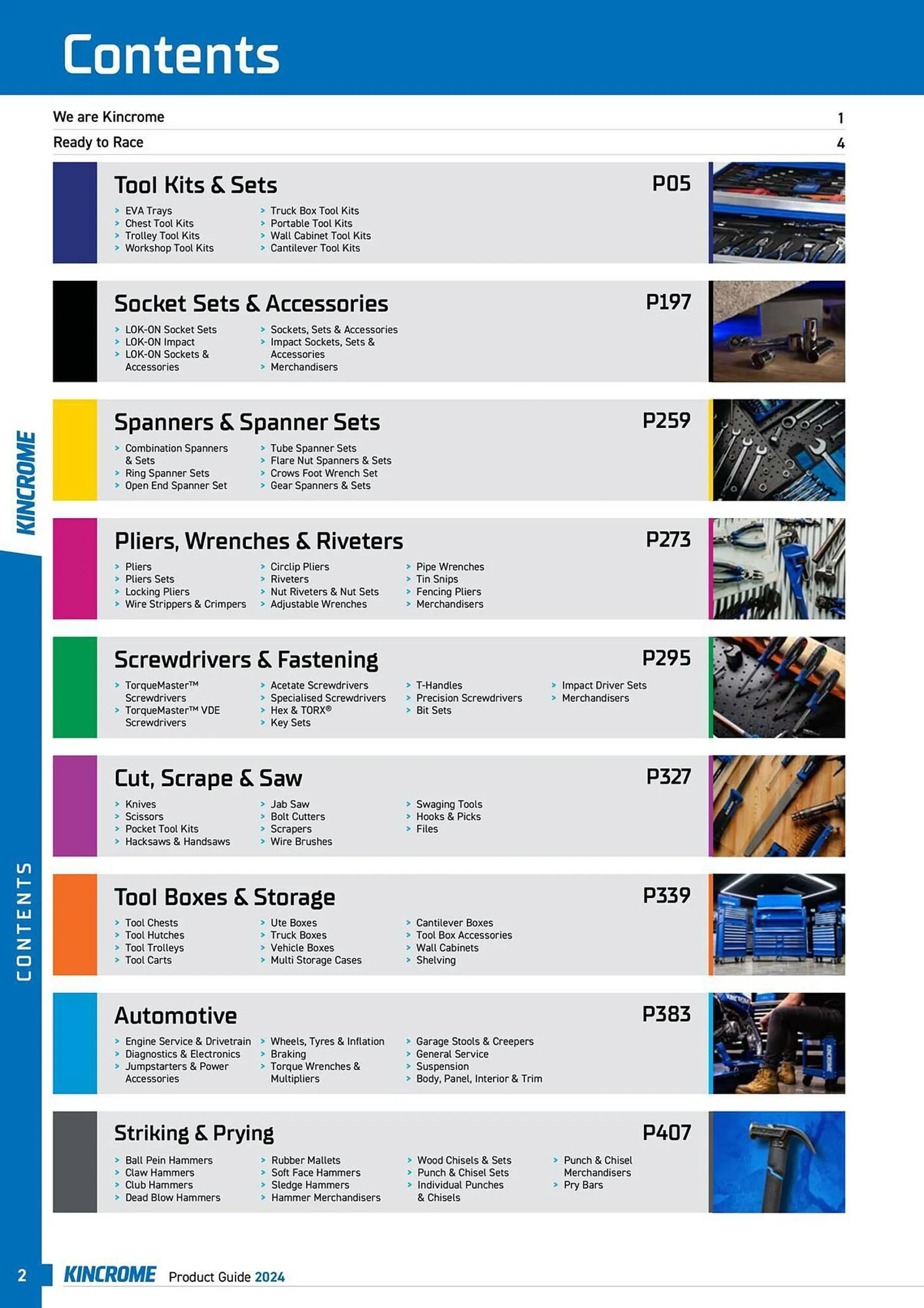 Kincrome catalogue - Catalogue valid from 25 March to 31 December 2024 - page 4