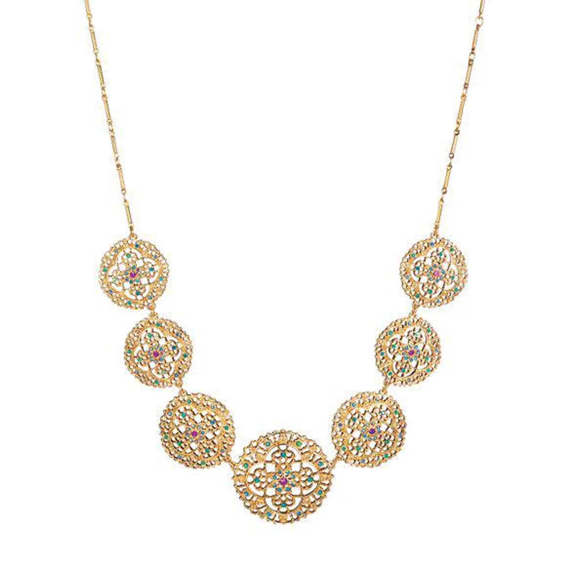 Adorned Filigree Necklace