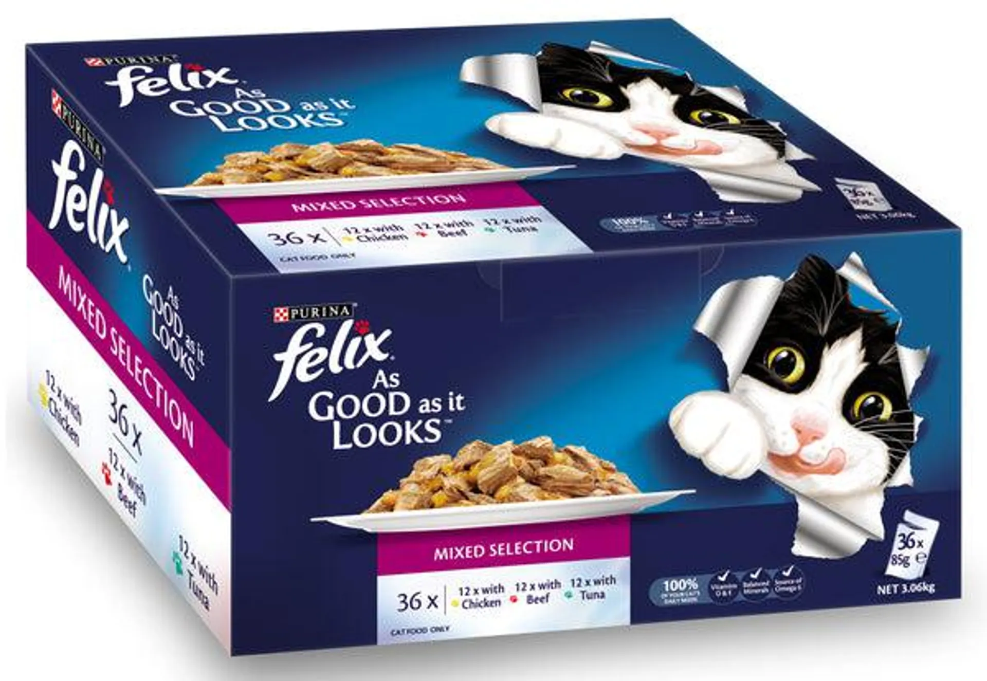 FELIX - Mixed Selection Cat Wet Food (85g x 36pk)