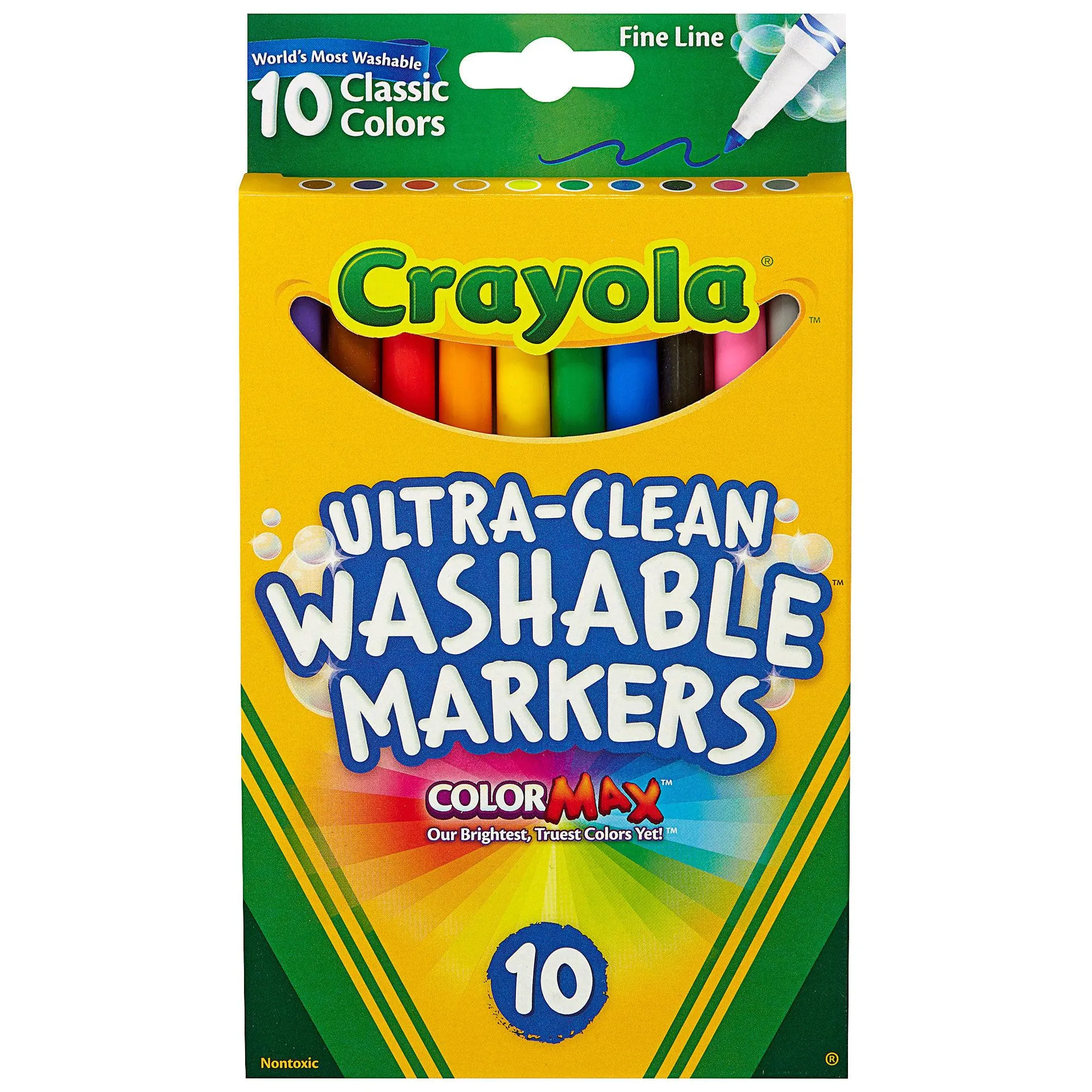 Crayola Ultra Clean Markers Pack 10