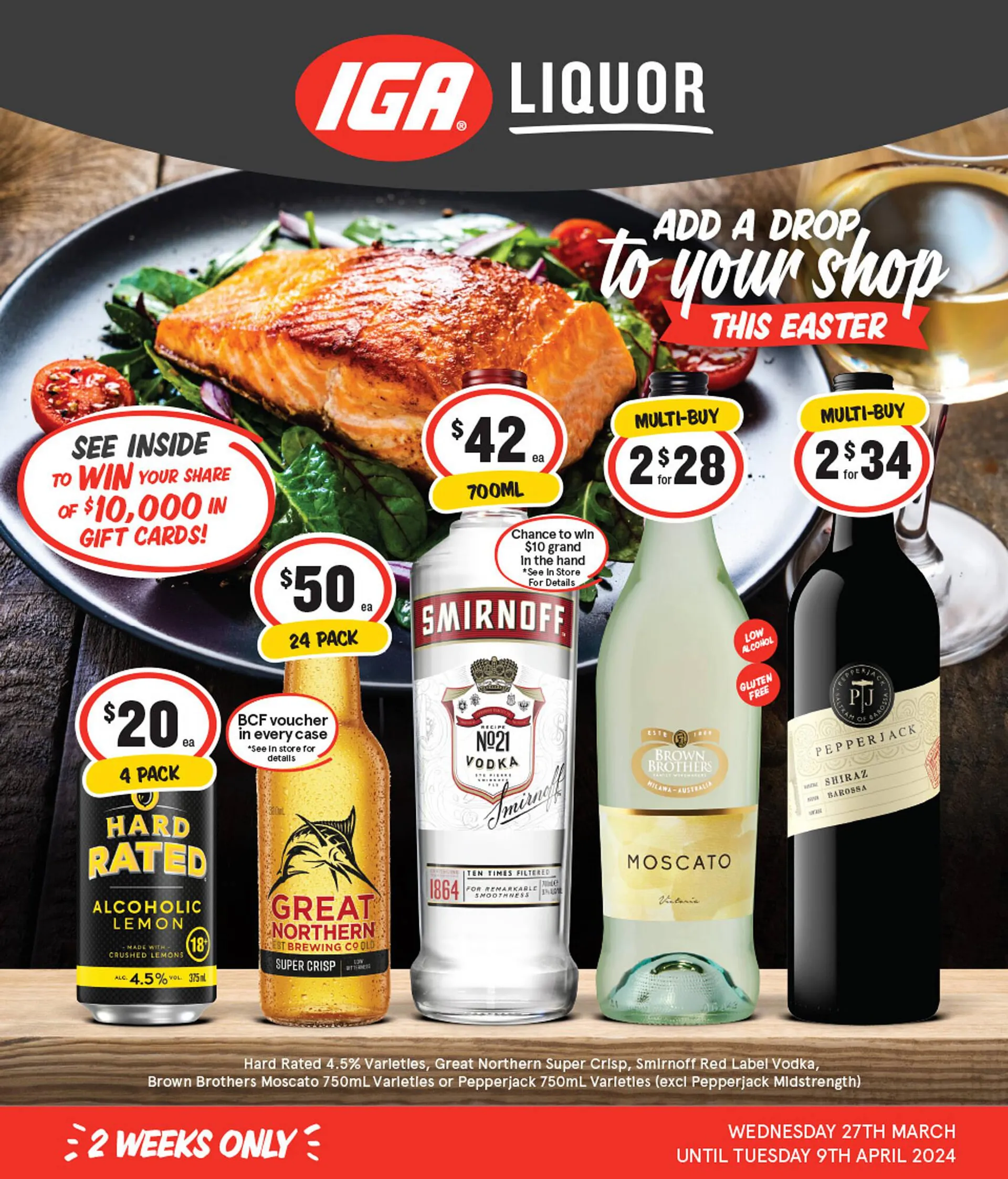 IGA Liquor catalogue - Catalogue valid from 27 March to 2 April 2024 - page 1