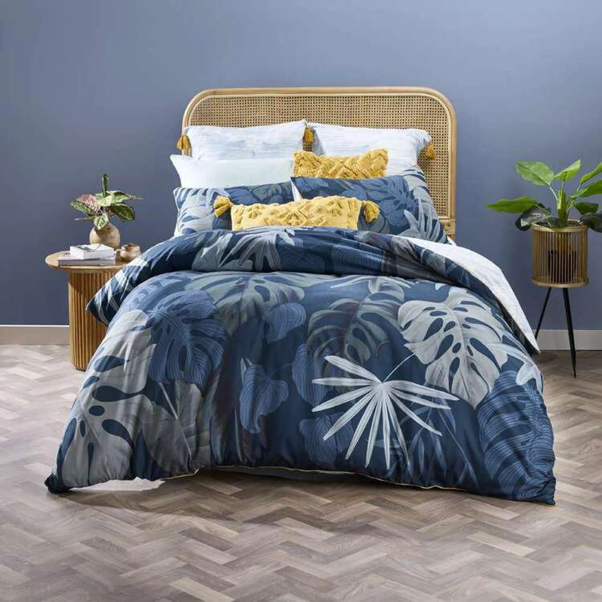 KOO Chelsea Quilt Cover Set Navy