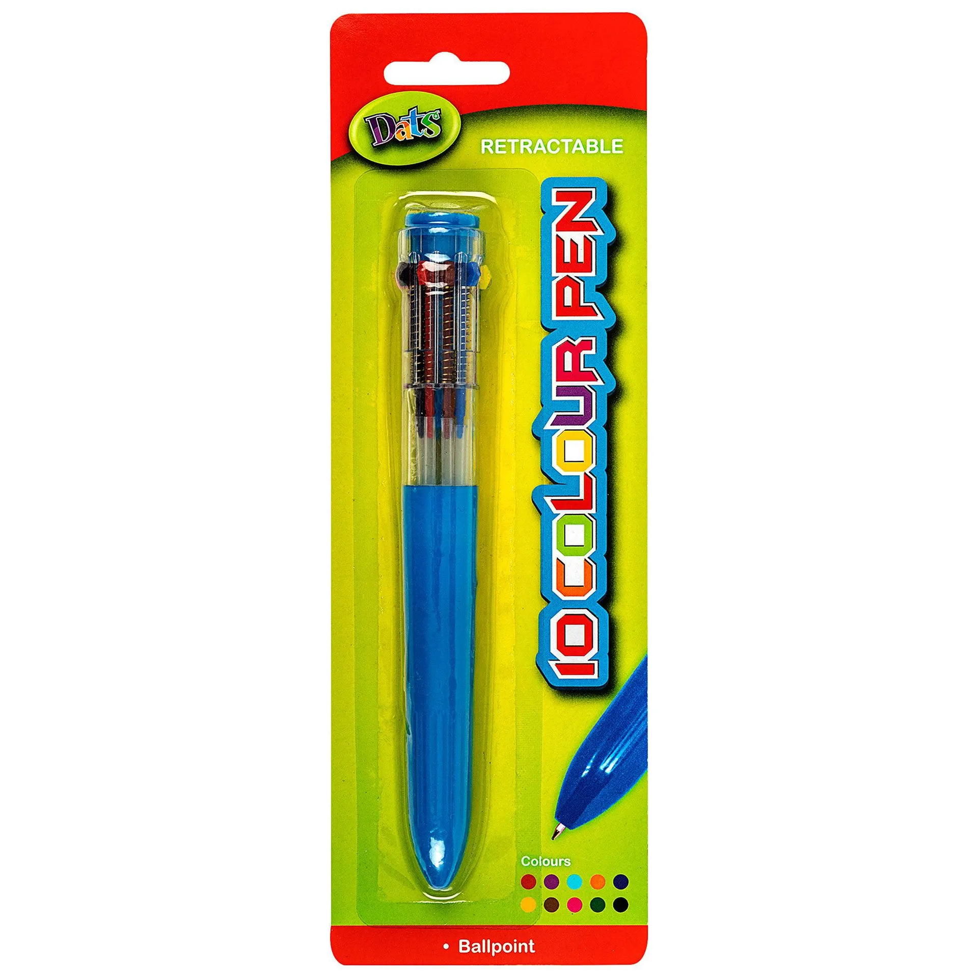 Retractable Ballpoint Pen Multicolour
