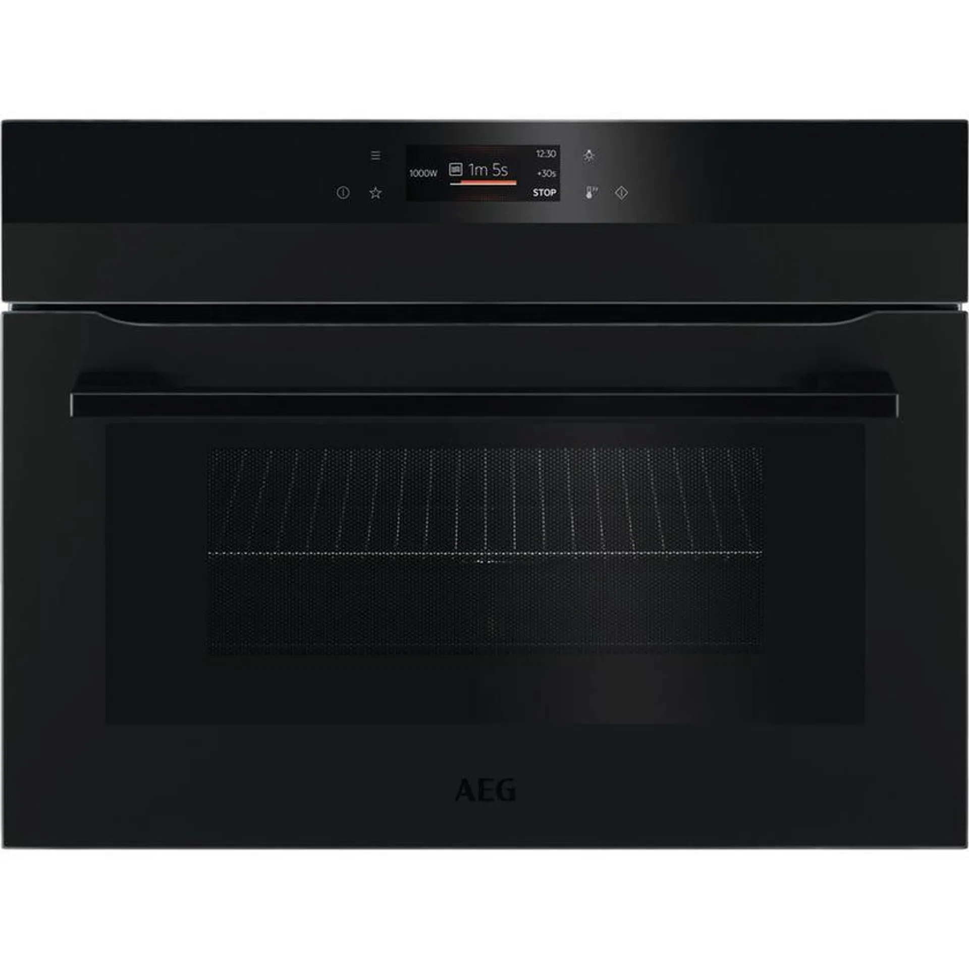 AEG KMK76208PT 45cm Matte Black CombiQuick Combination Microwave