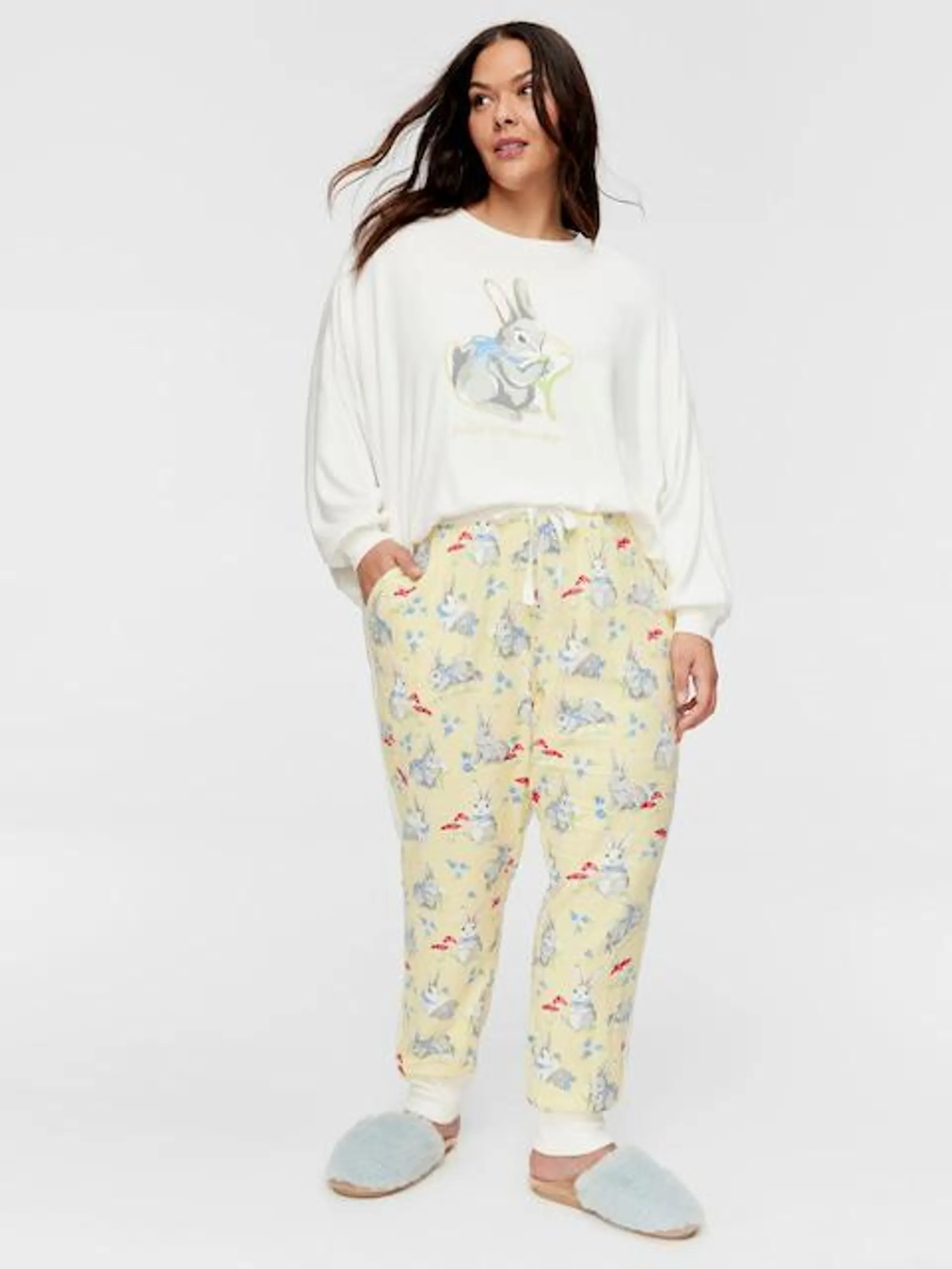 P.A. Plus Garden Bunny Bamboo Flannelette Pj Pant