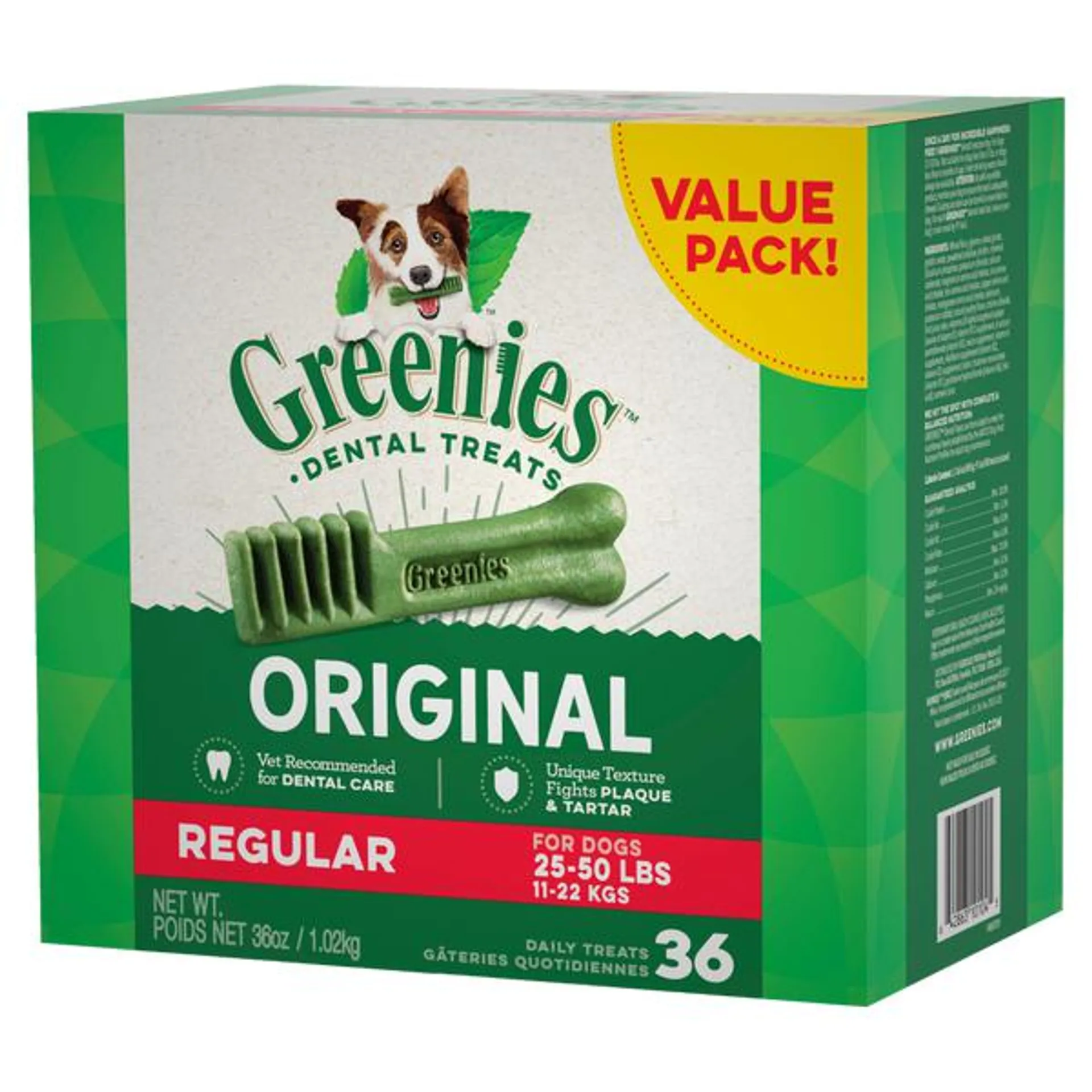 GREENIES - Original Value Pack Regular Dog Treat (1kg)