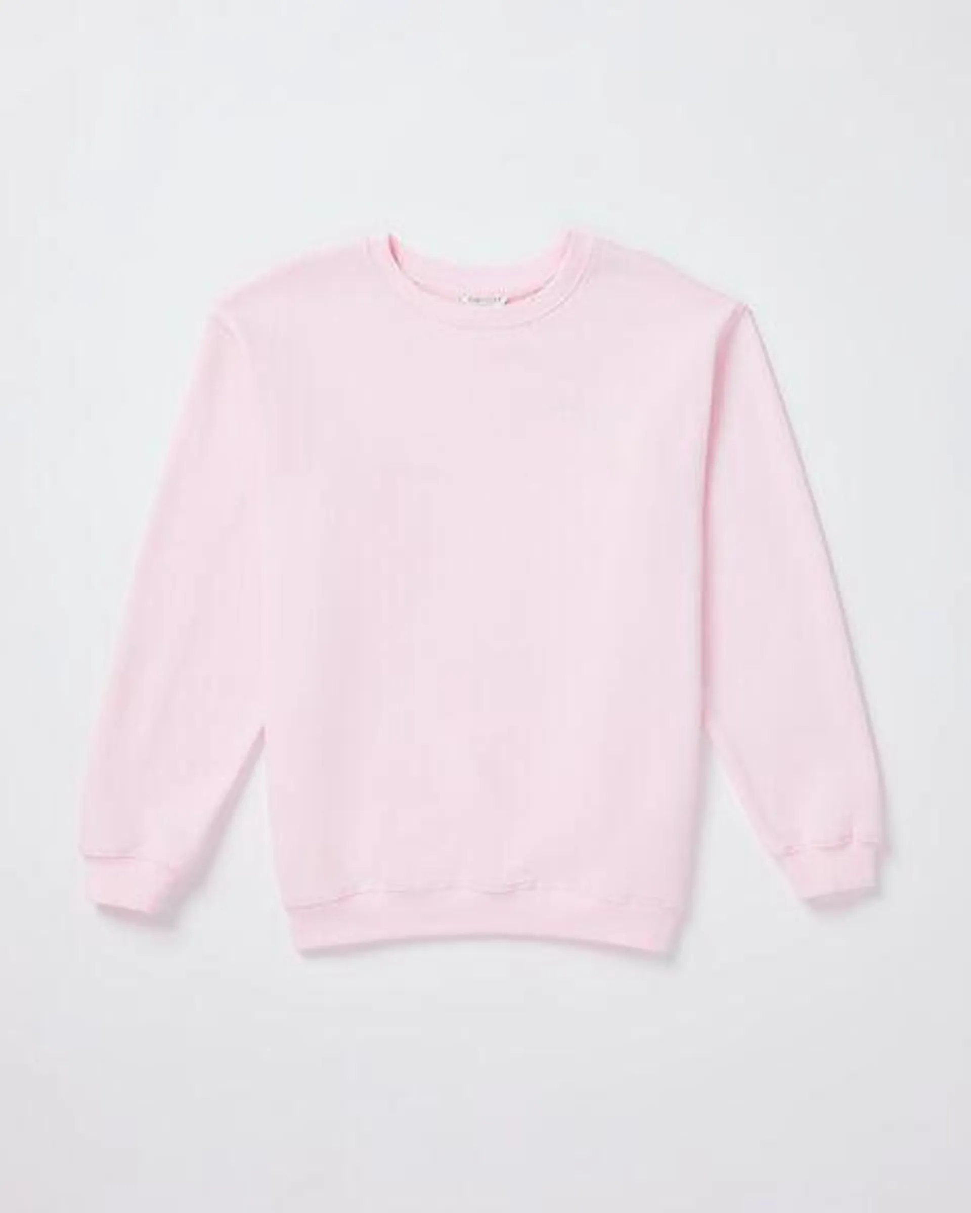 Teen Girls Oversized Wave Origin Fleece Crew Neck Jumper