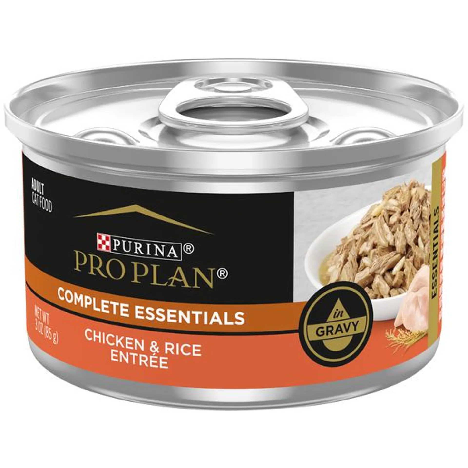 PRO PLAN - Adult Chicken & Rice Entree in Gravy Cat Wet Food (85g)