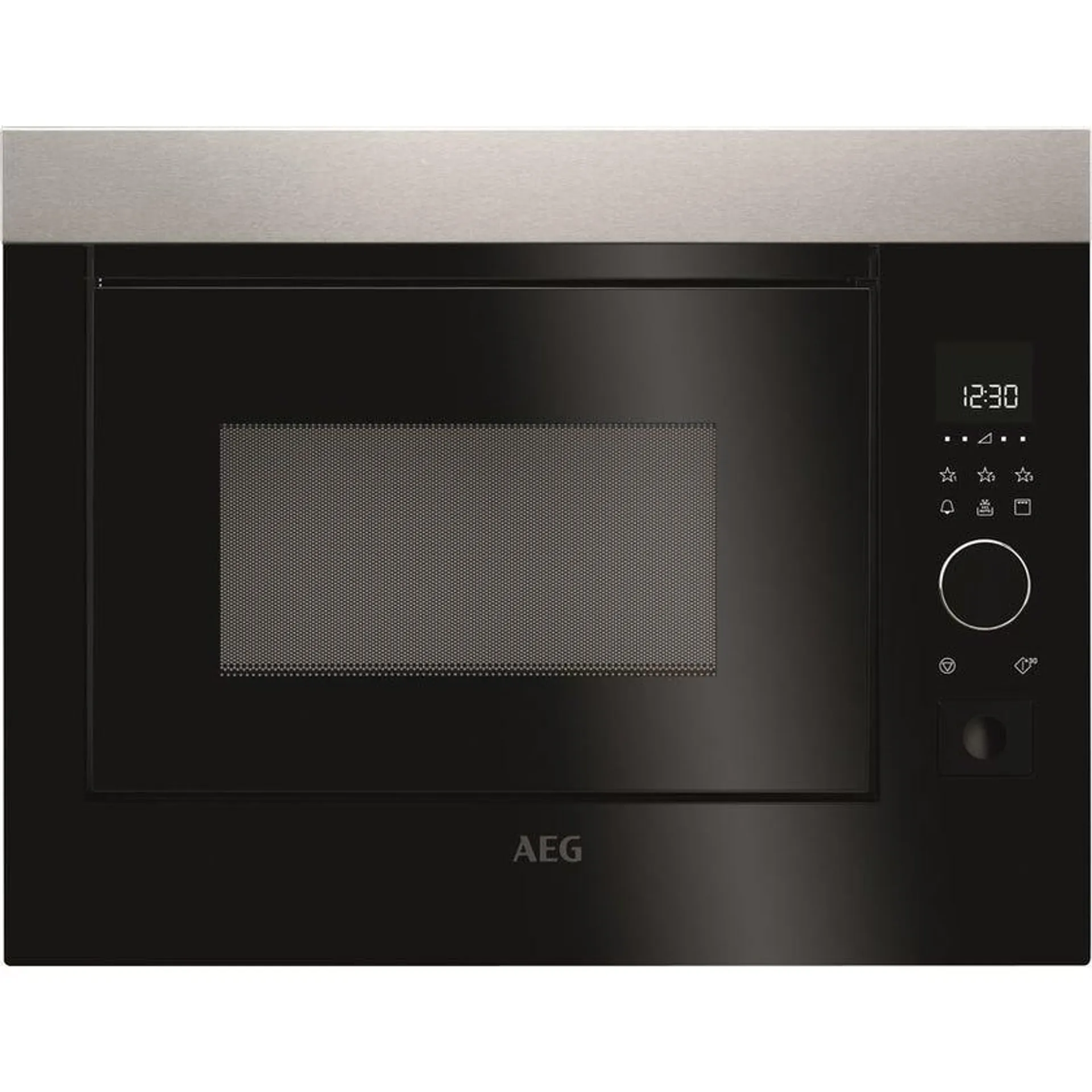 AEG MBE2658DEM 46cm Black & Stainless Steel Microwave with Grill