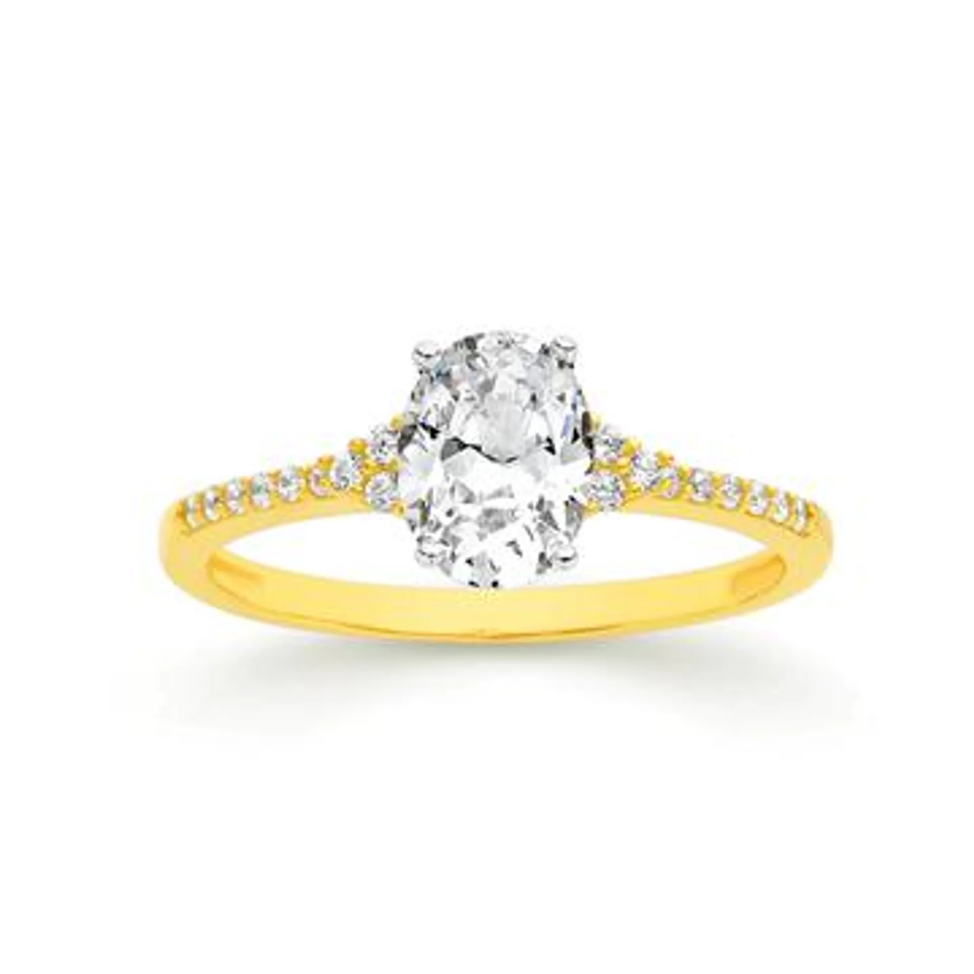 9ct Gold Cubic Zirconia Ring