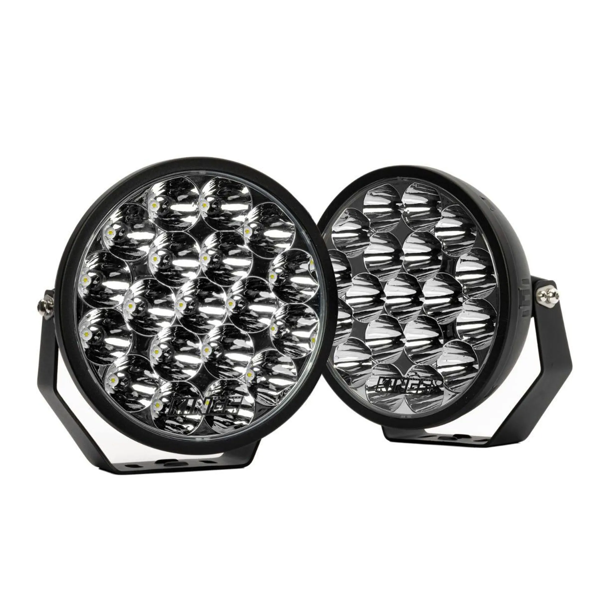 Kings 9” Illuminator LED Driving Lights (Pair) | Fitted with OSRAM LEDs | 12,616 Lumens | 1 Lux @ 1,088m