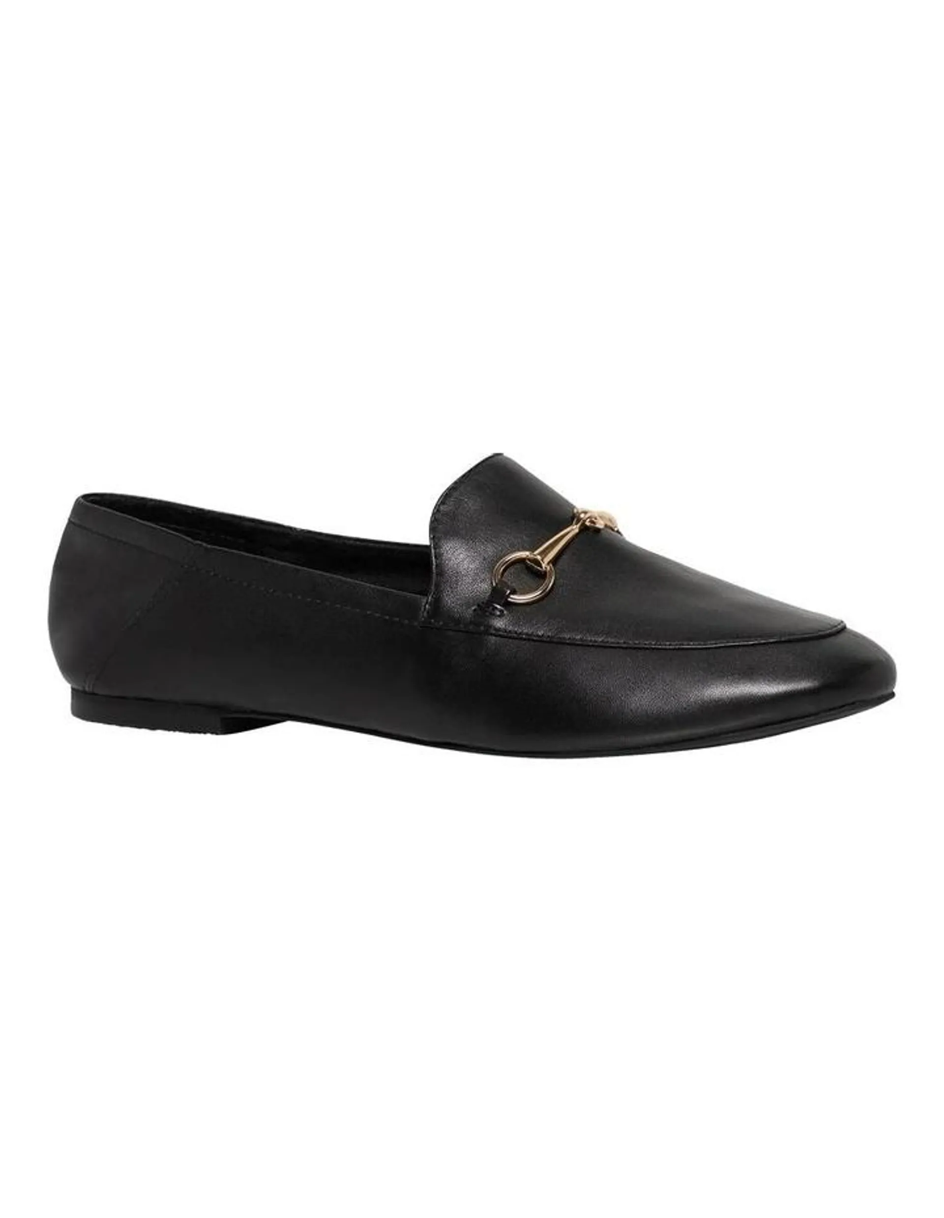 Dani Black Leather Loafer