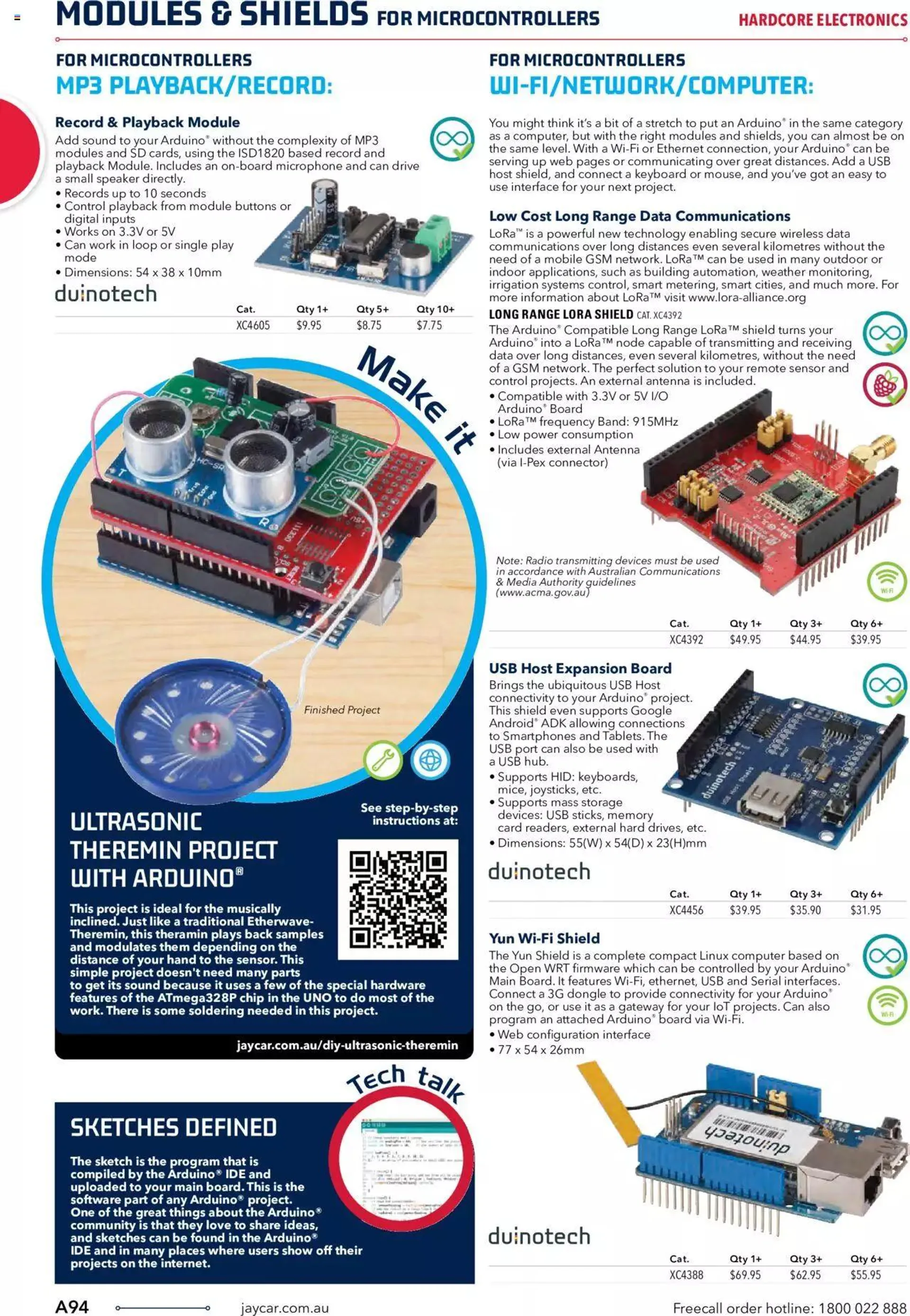 Jaycar Engineering And Scientific Catalogue Back - Catalogue valid from 27 October to 31 January 2024 - page 94