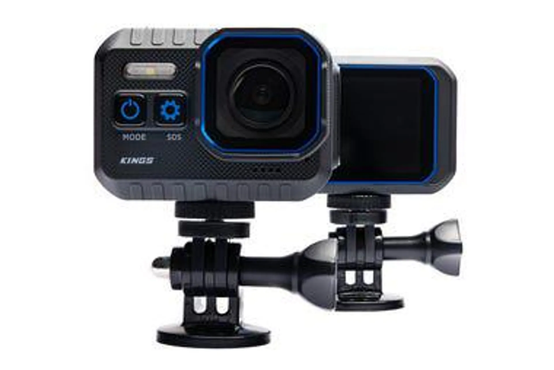 Kings 4K Action Camera | IP68 Water & Dust Rating | 145° Lens | Doubles As Dashcam | Inc Accessory Kit