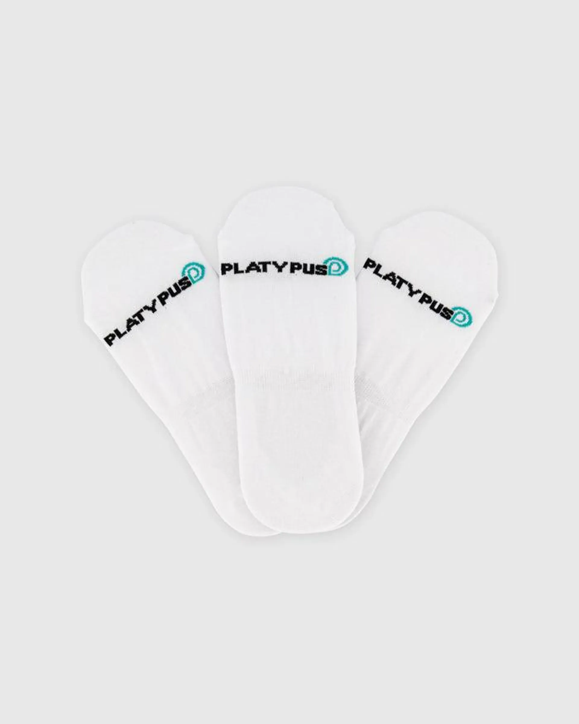 Platypus Invisible Socks 3 PK (7-9)