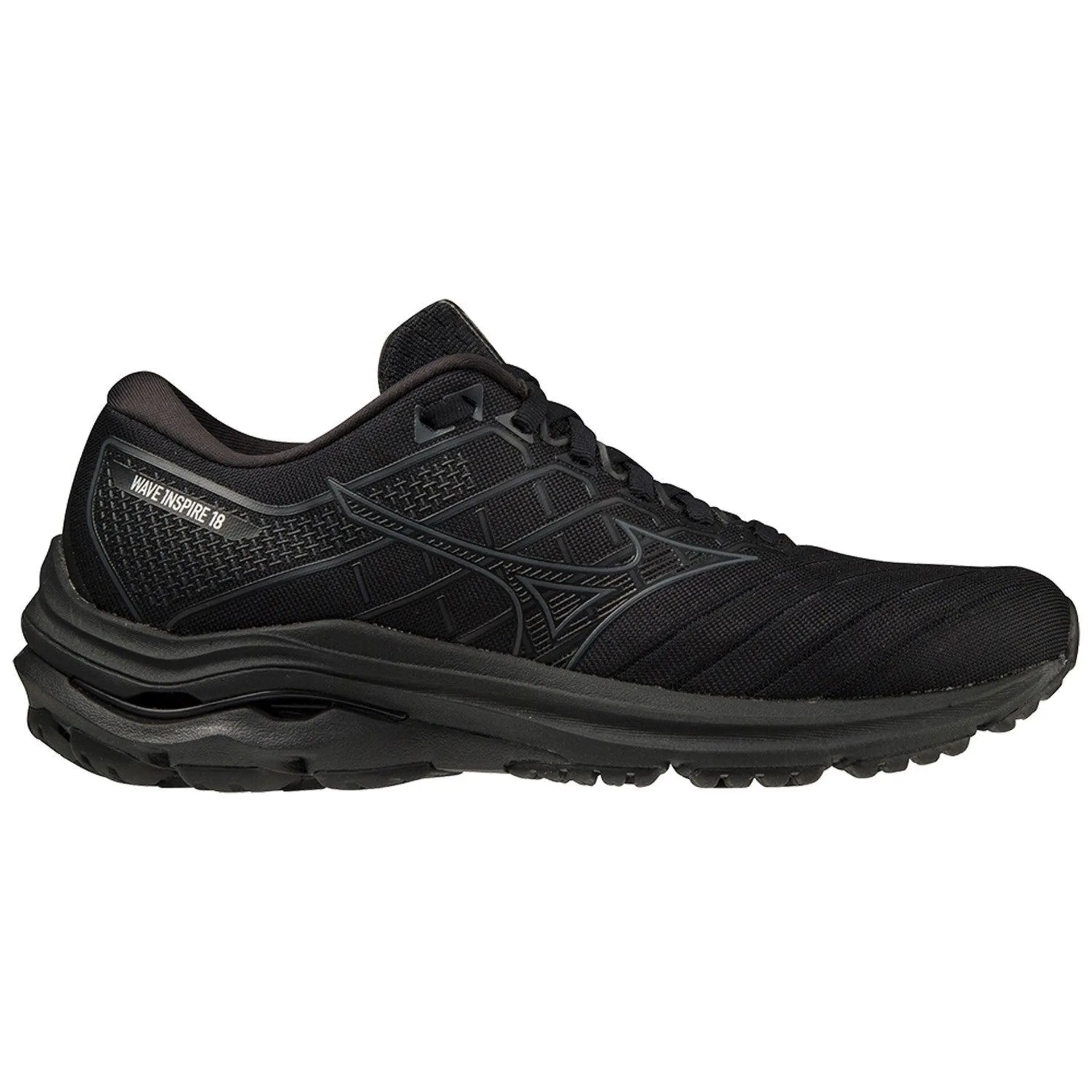 Mizuno Wave Inspire 18 - Womens - Black/Iron Gate/Black