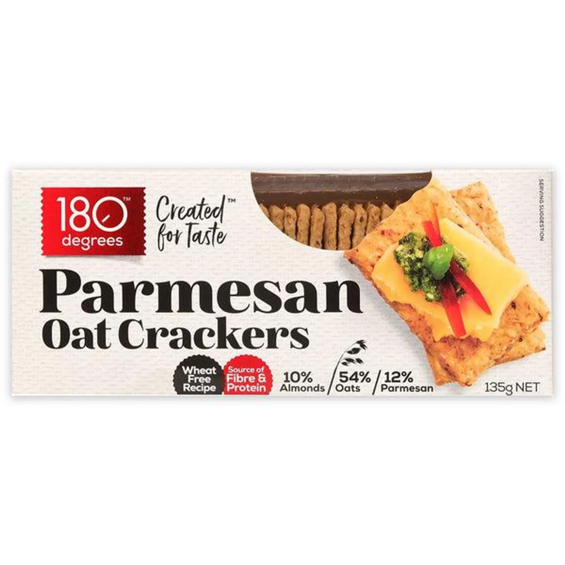 180 Degrees Parmesan Oat Crackers 135g
