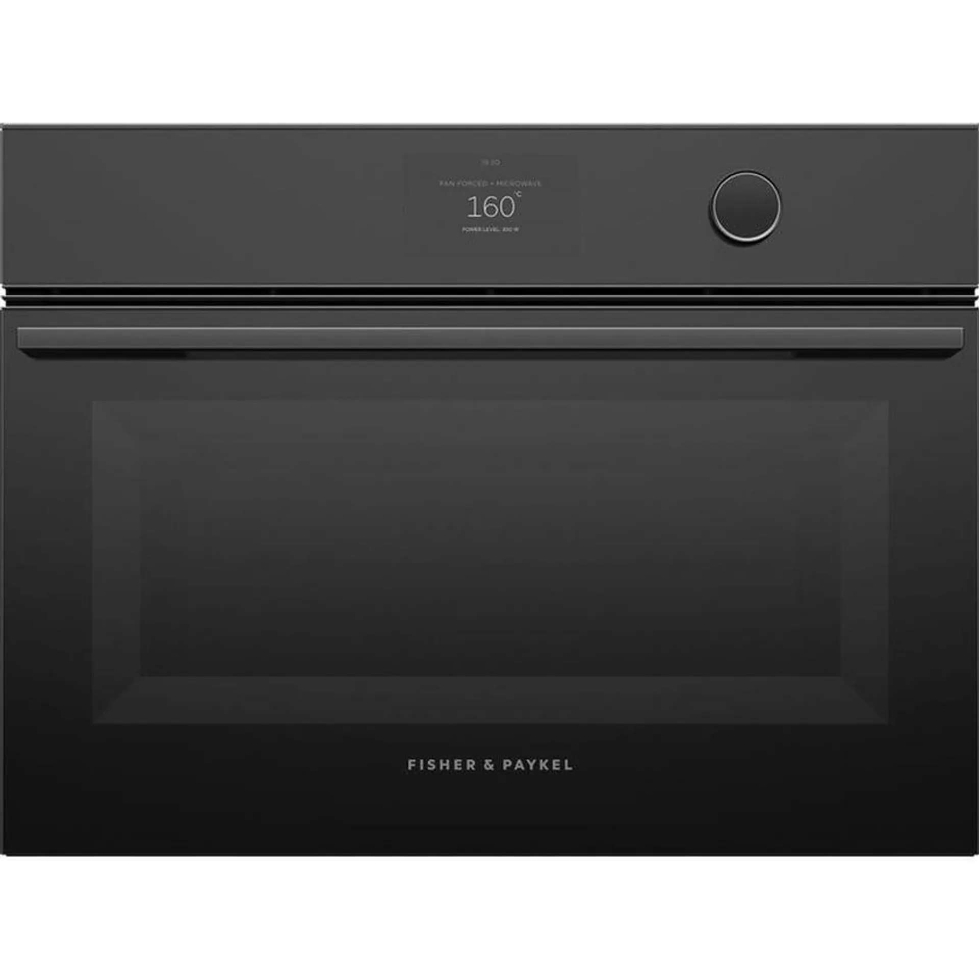 Fisher & Paykel OM60NMTDB1 45cm Black Glass Combination Microwave Oven