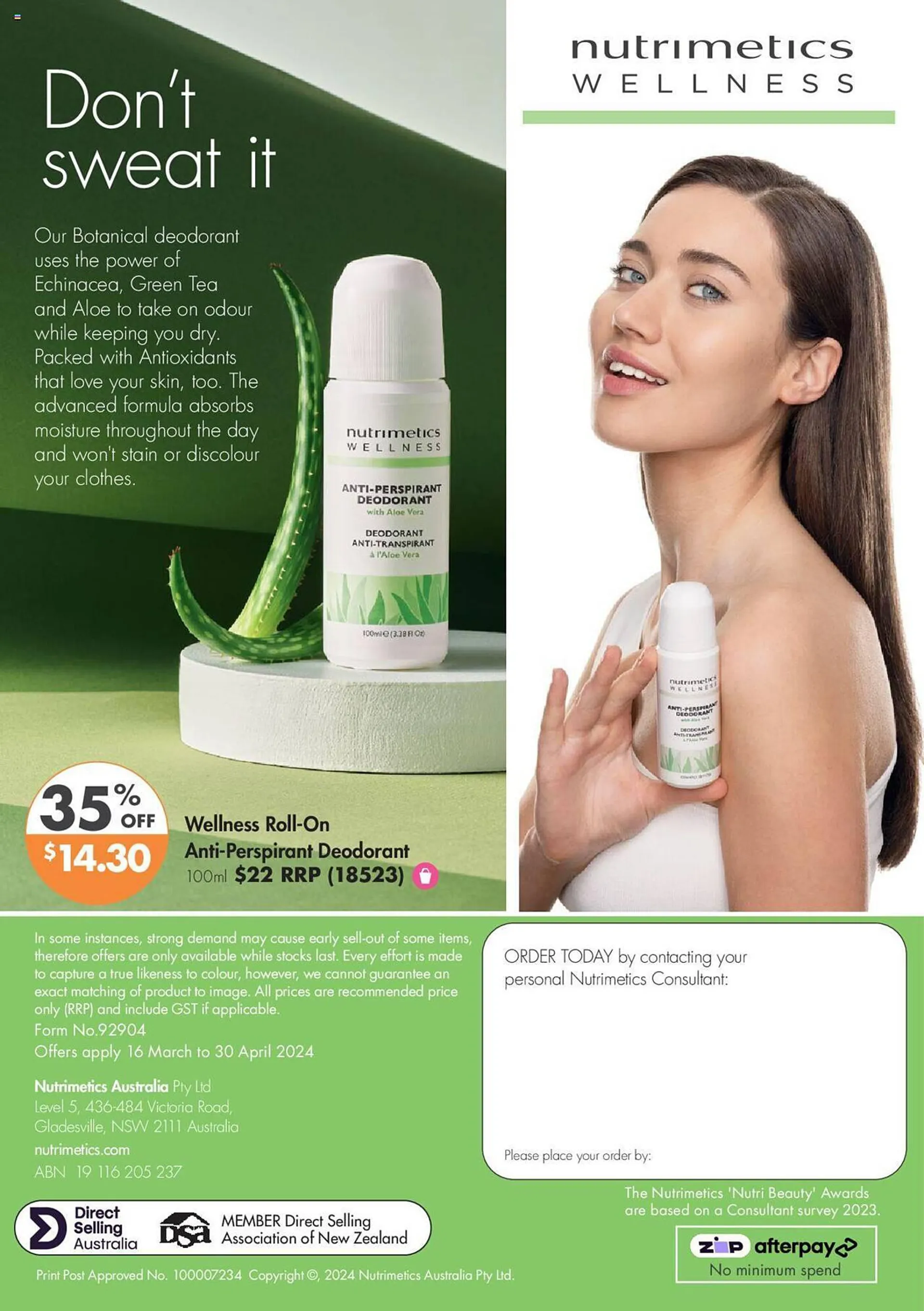 Nutrimetics catalogue - Catalogue valid from 16 March to 30 April 2024 - page 36