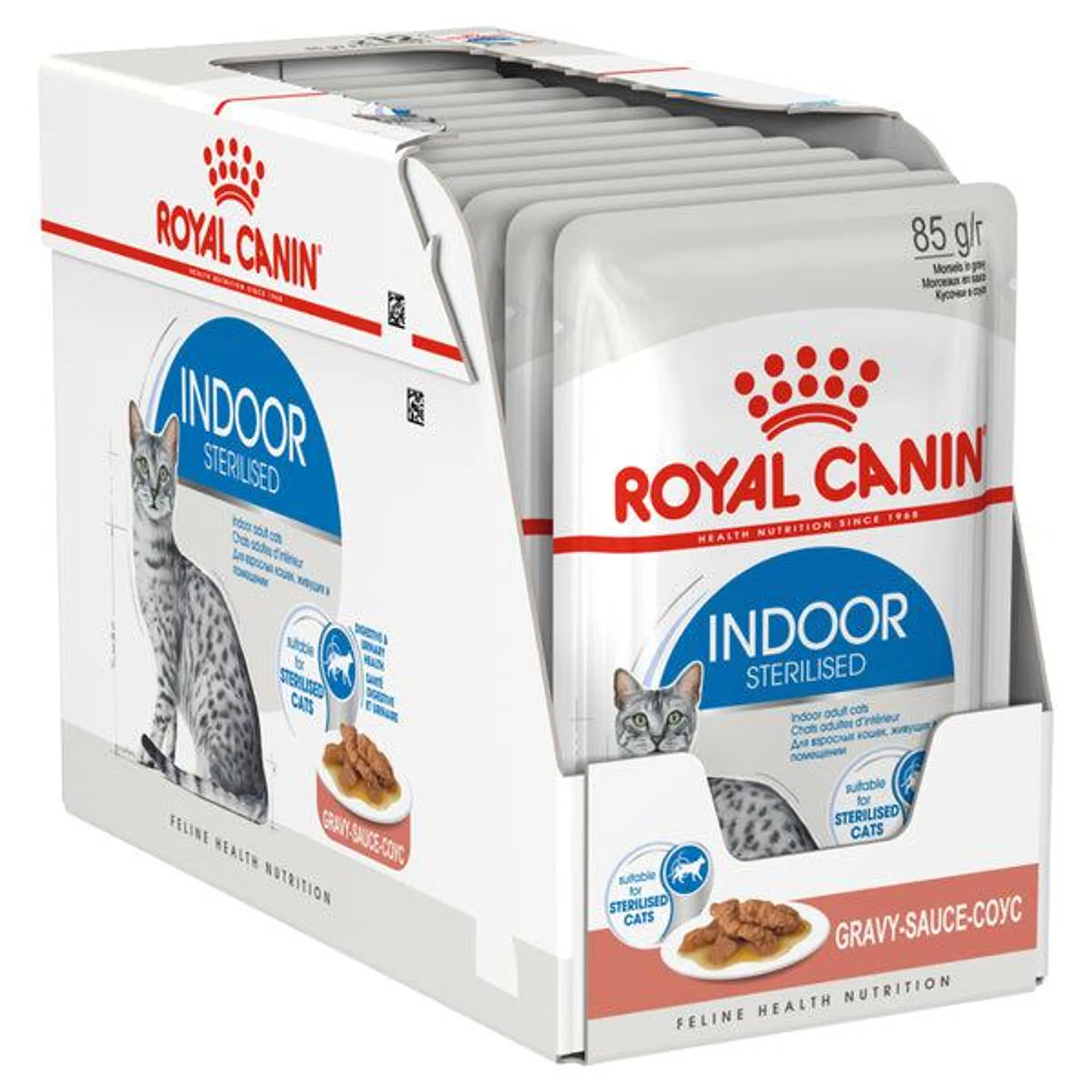 Royal Canin - Indoor Gravy Adult Cat Wet Food (85g x 12pk)