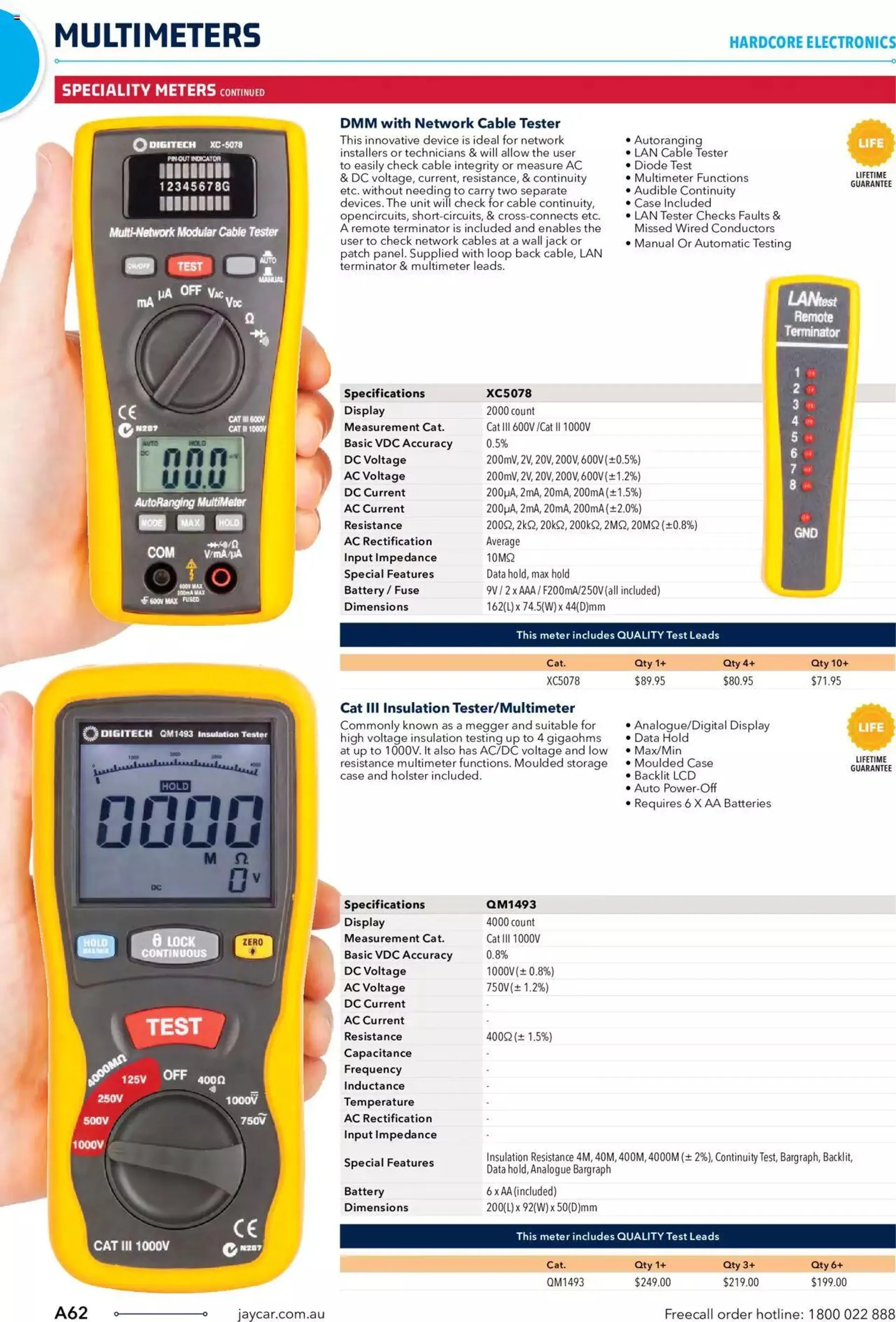 Jaycar Engineering And Scientific Catalogue Back - Catalogue valid from 27 October to 31 January 2024 - page 62