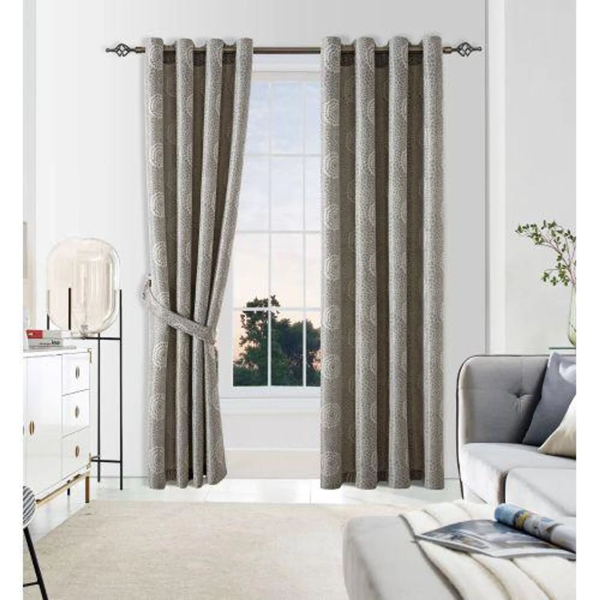 Bloom Eyelet Blockout Curtains 2 Colours