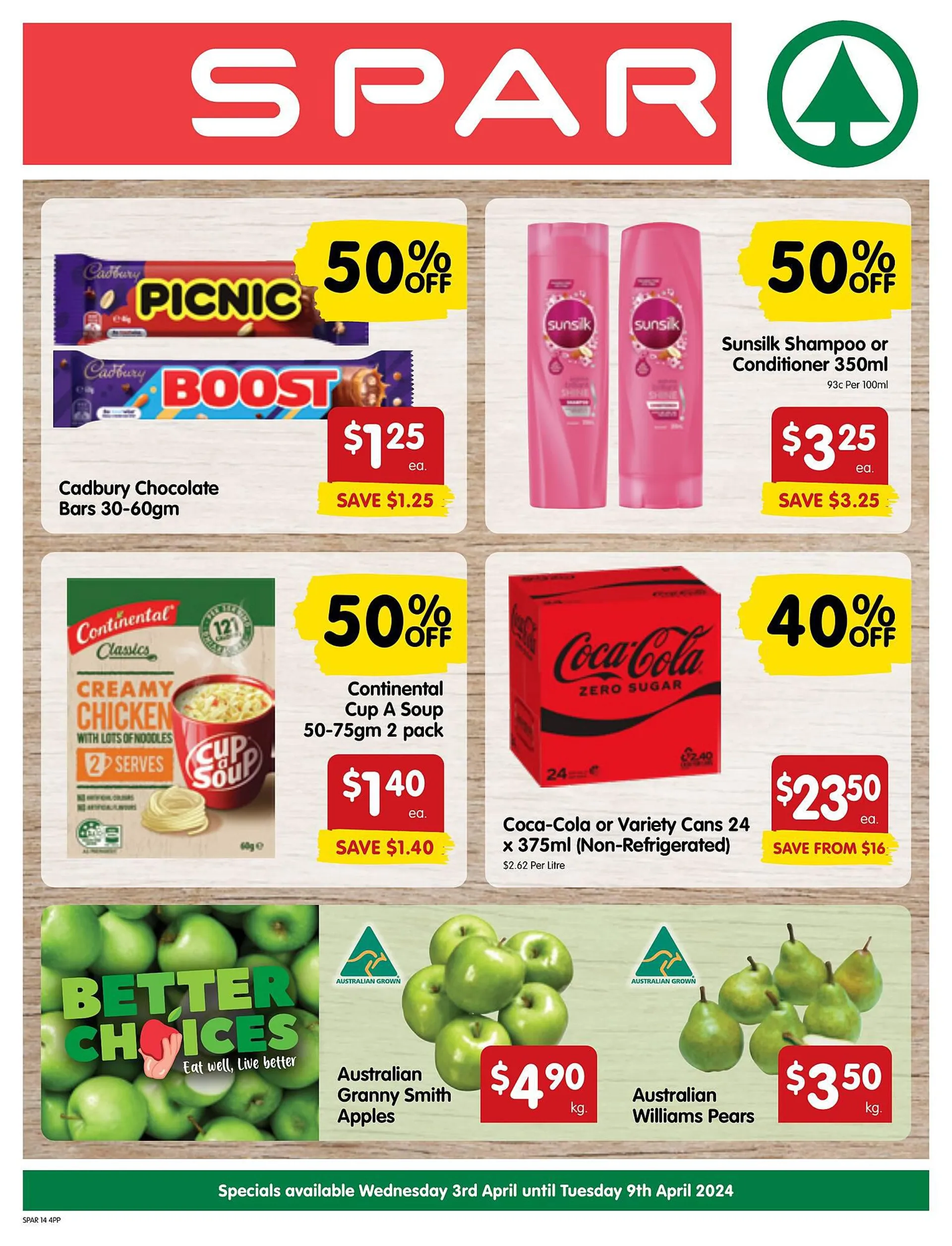 Spar catalogue - Catalogue valid from 3 April to 9 April 2024 - page 1