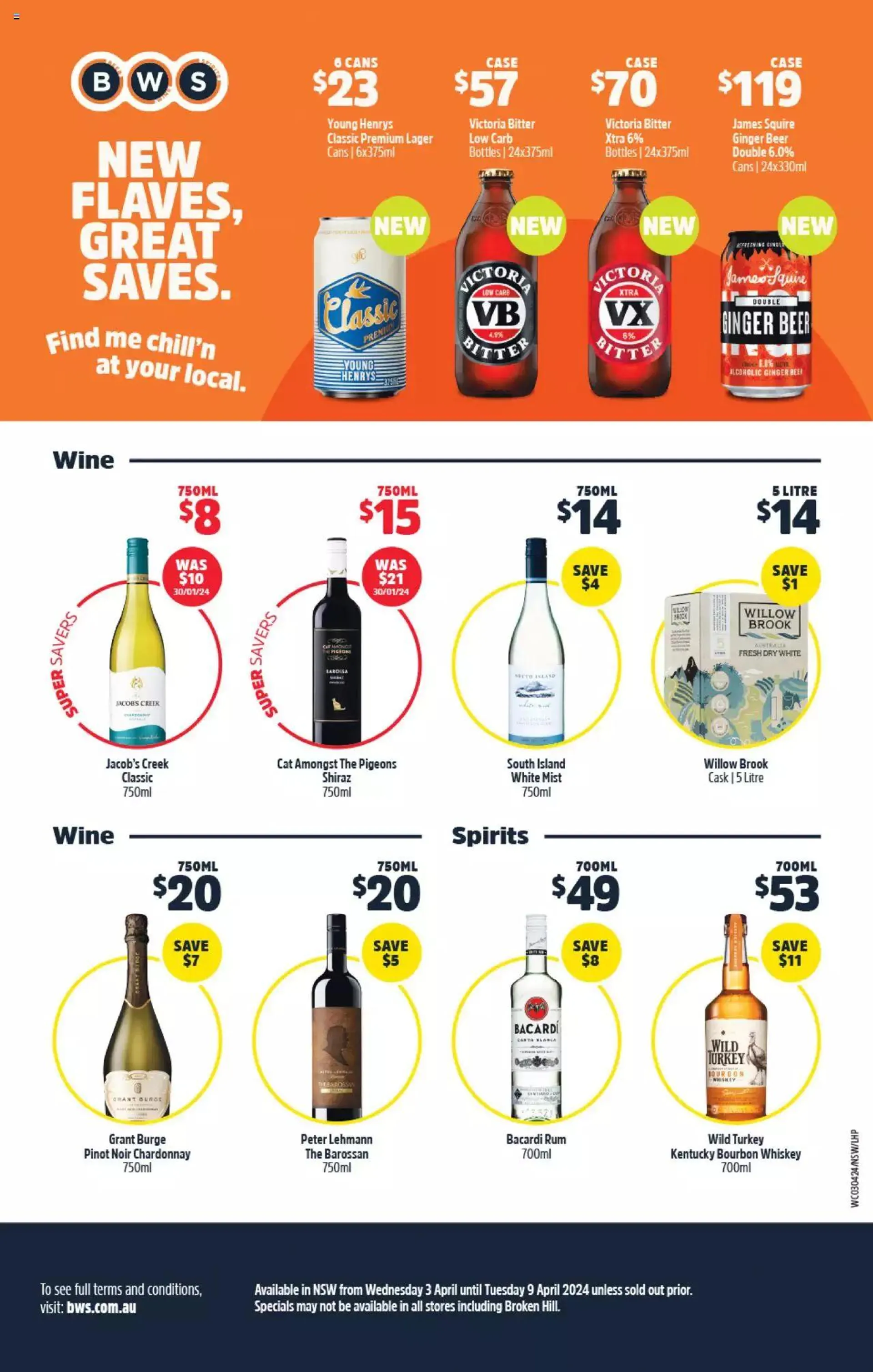 BWS Catalogue NSW - Catalogue valid from 3 April to 9 April 2024 - page 1