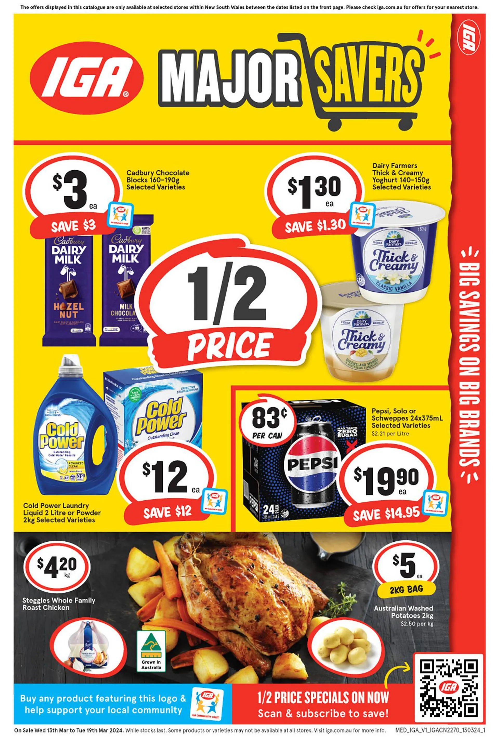 IGA catalogue - Catalogue valid from 13 March to 19 March 2024 - page 1