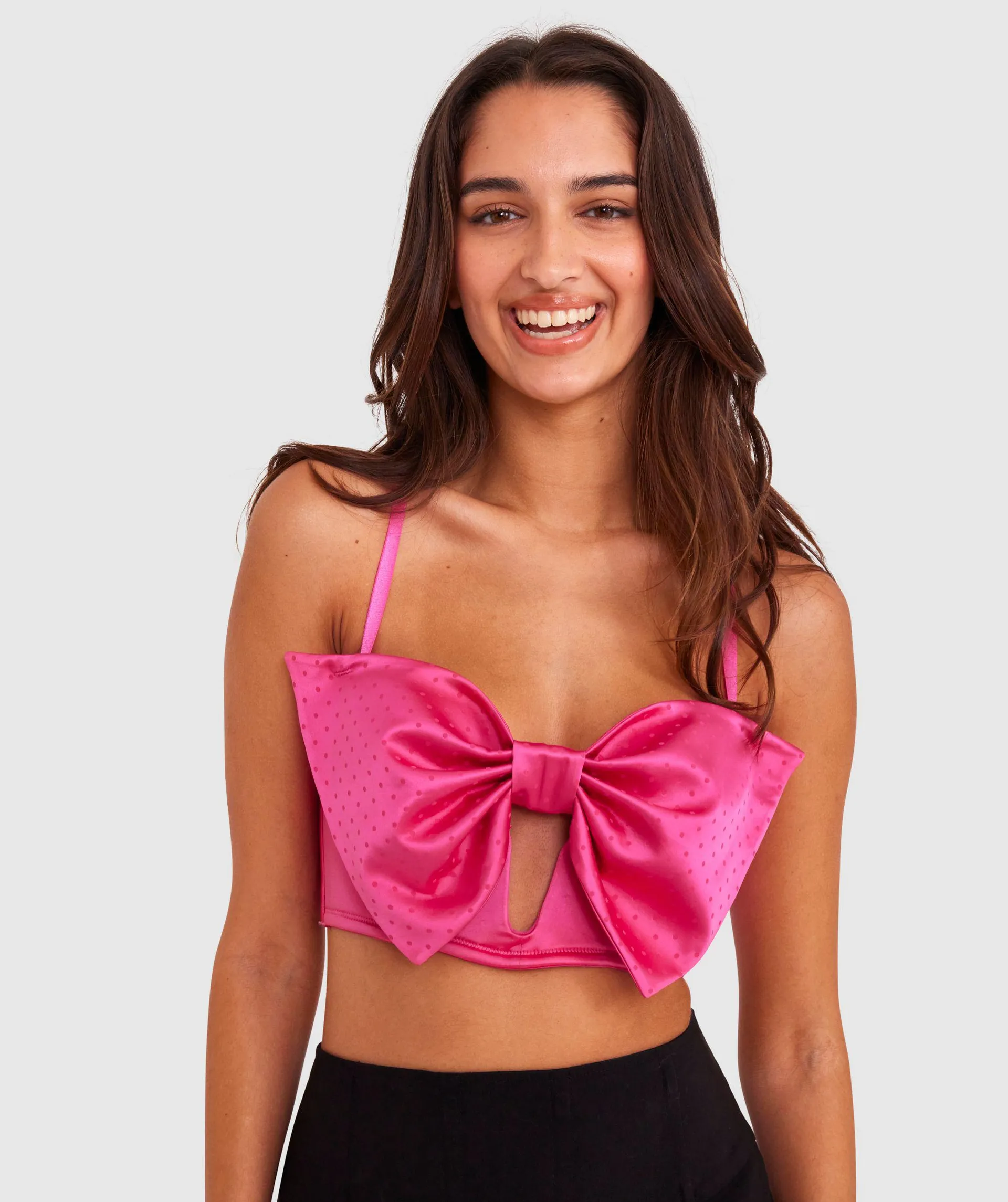 It's My Party Strapless Plunge Bra - Pink