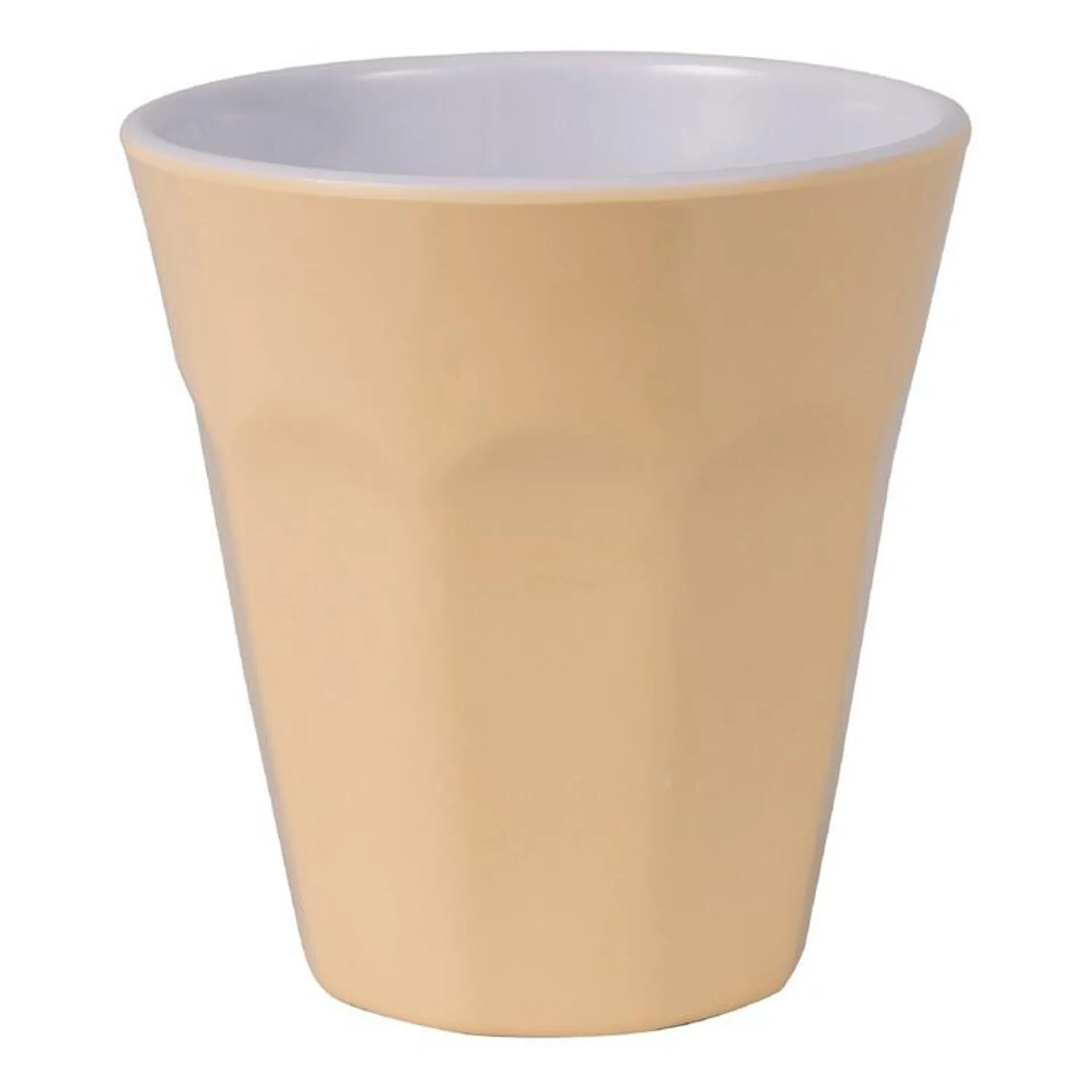 Serroni Two Tone Melamine Café Cup Buttercup