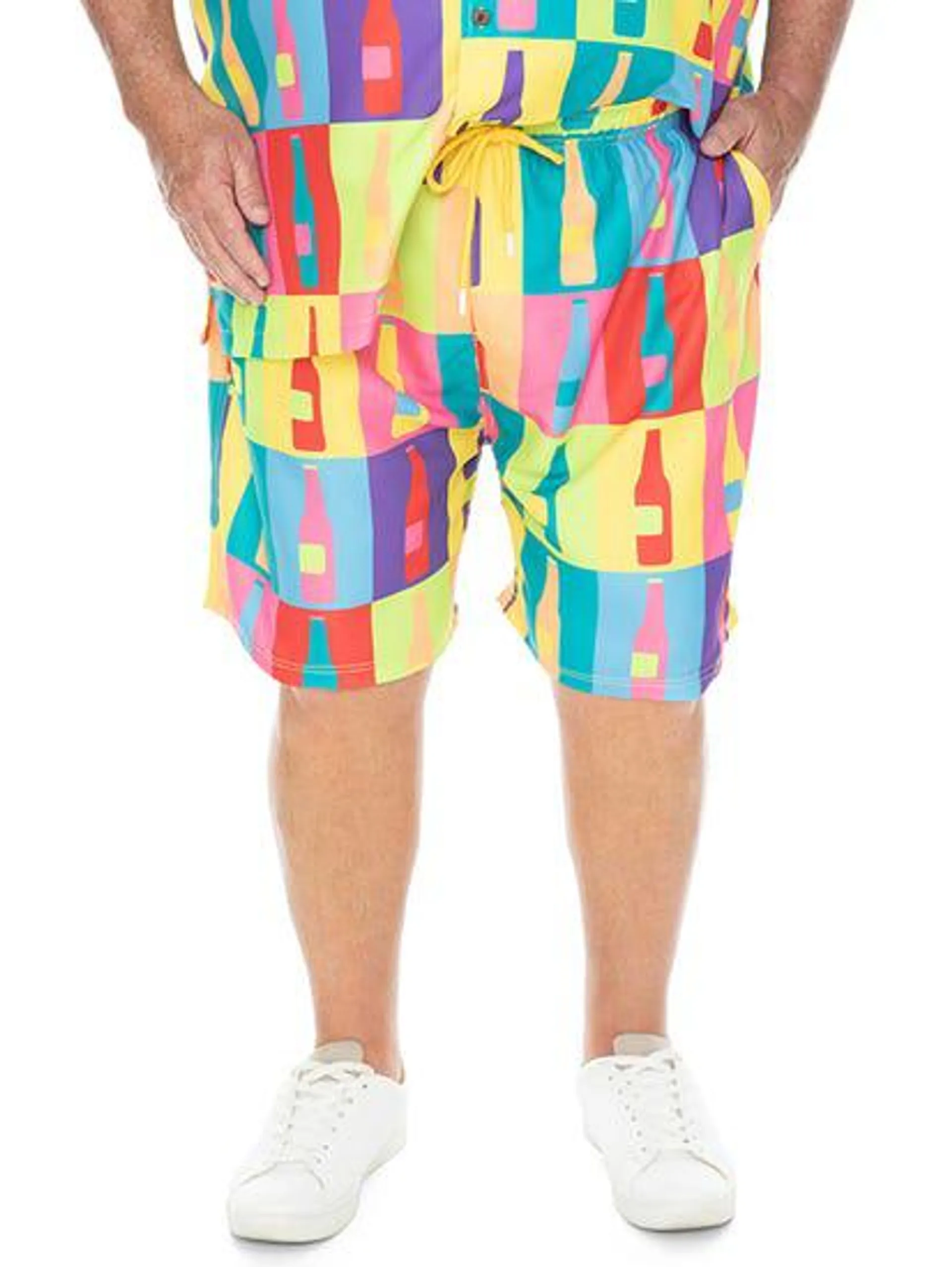 Big Mens Party Shorts Pop Art