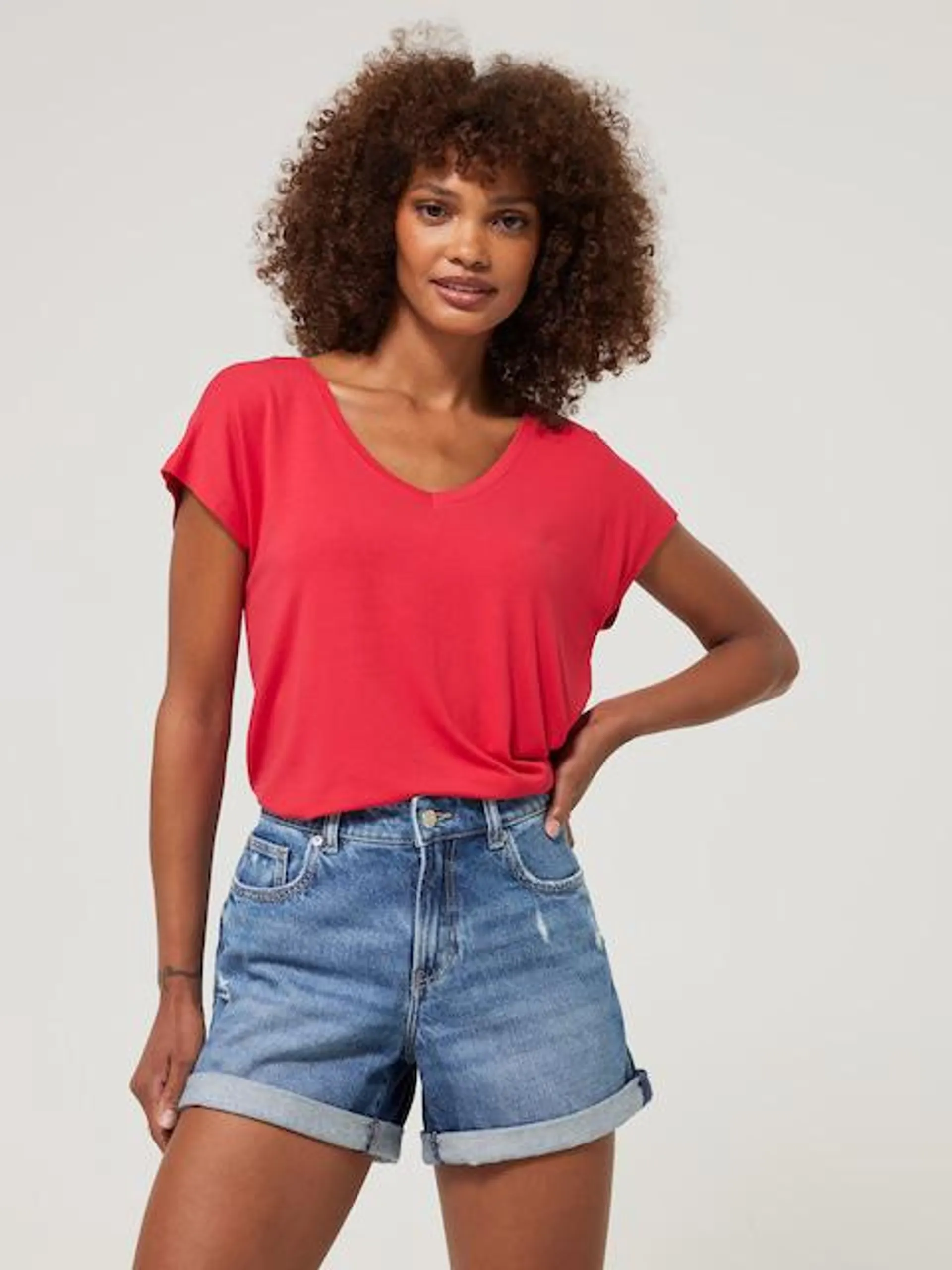 Just Jeans Luxe V Neck Tee