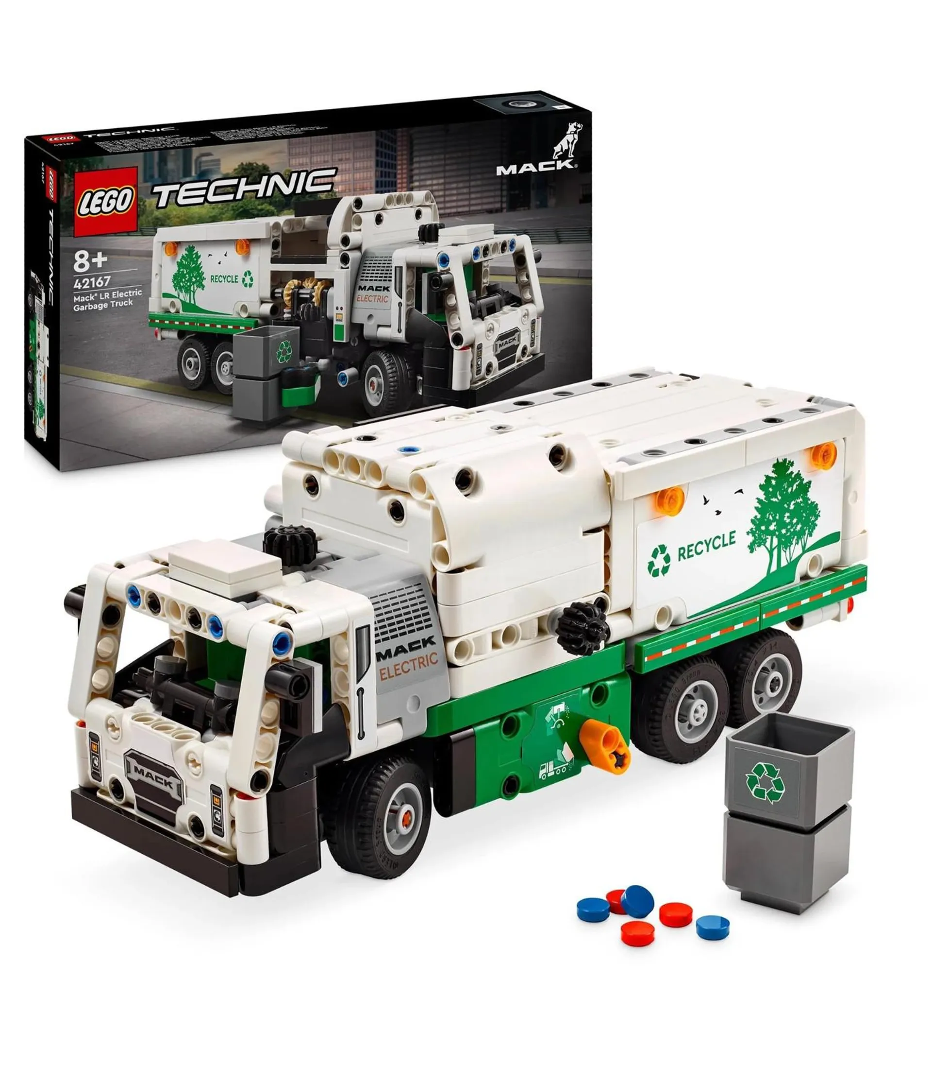 LEGO® Technic Mack LR Electric Garbage Truck 42167