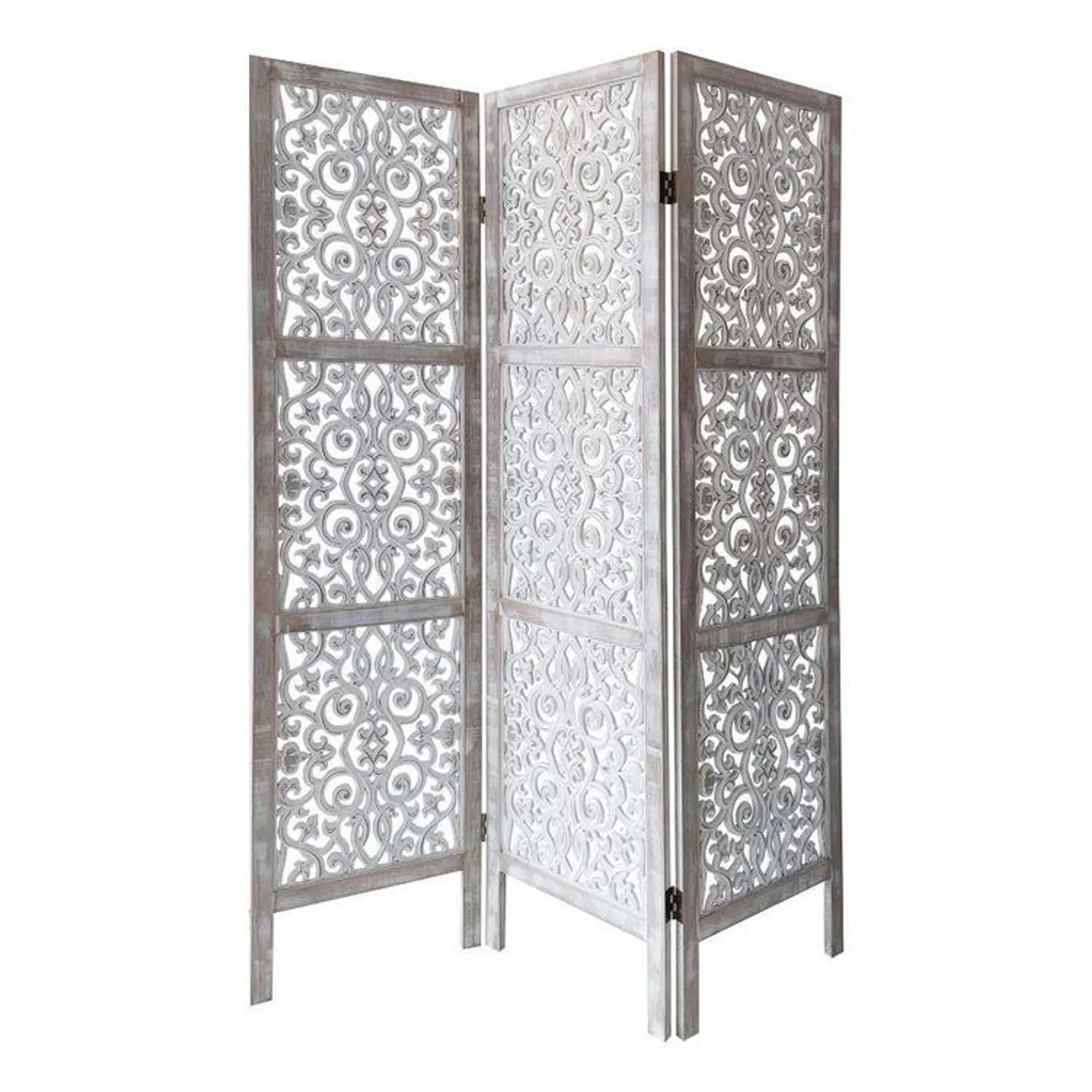 Ombre Home Mandala Room Divider Washed White 120 x 170 cm