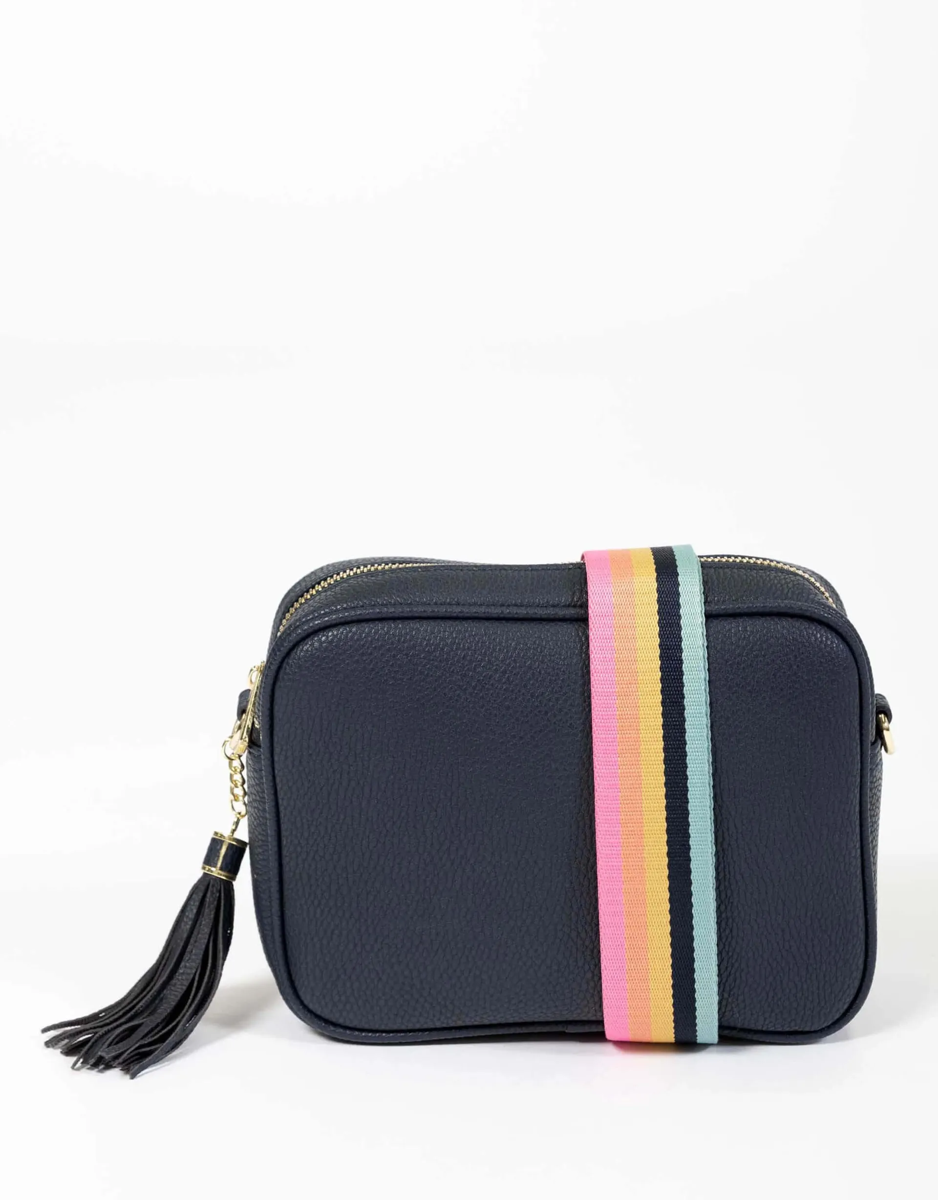Zoe Crossbody Bag - Navy/Lolly Stripe