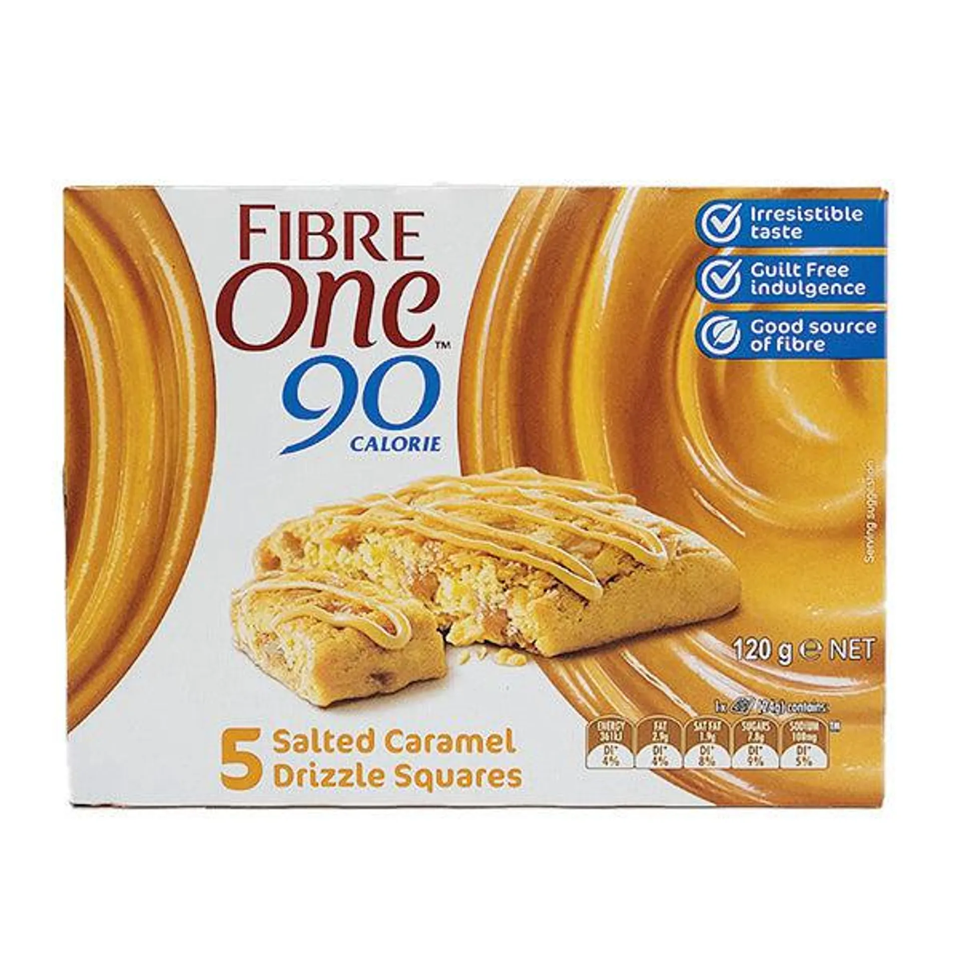 Fibre One Salted Caramel 120g 5pk