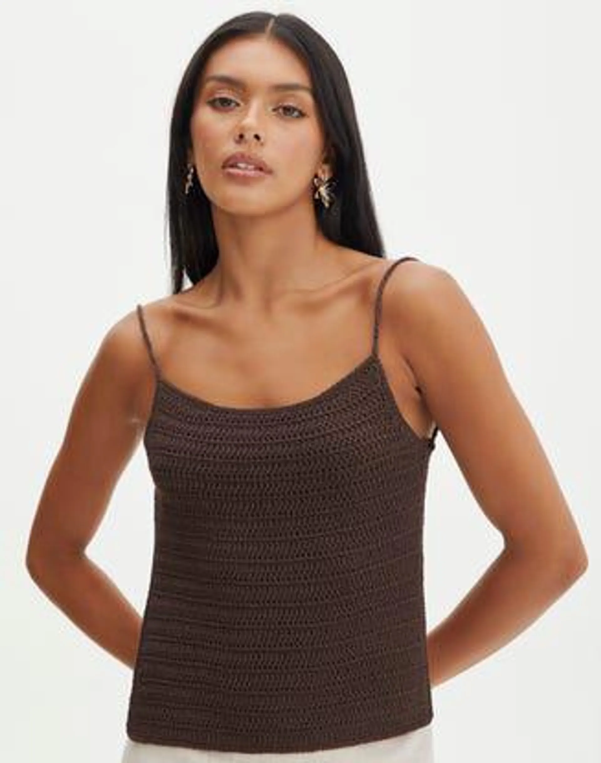 Backless Crochet Top