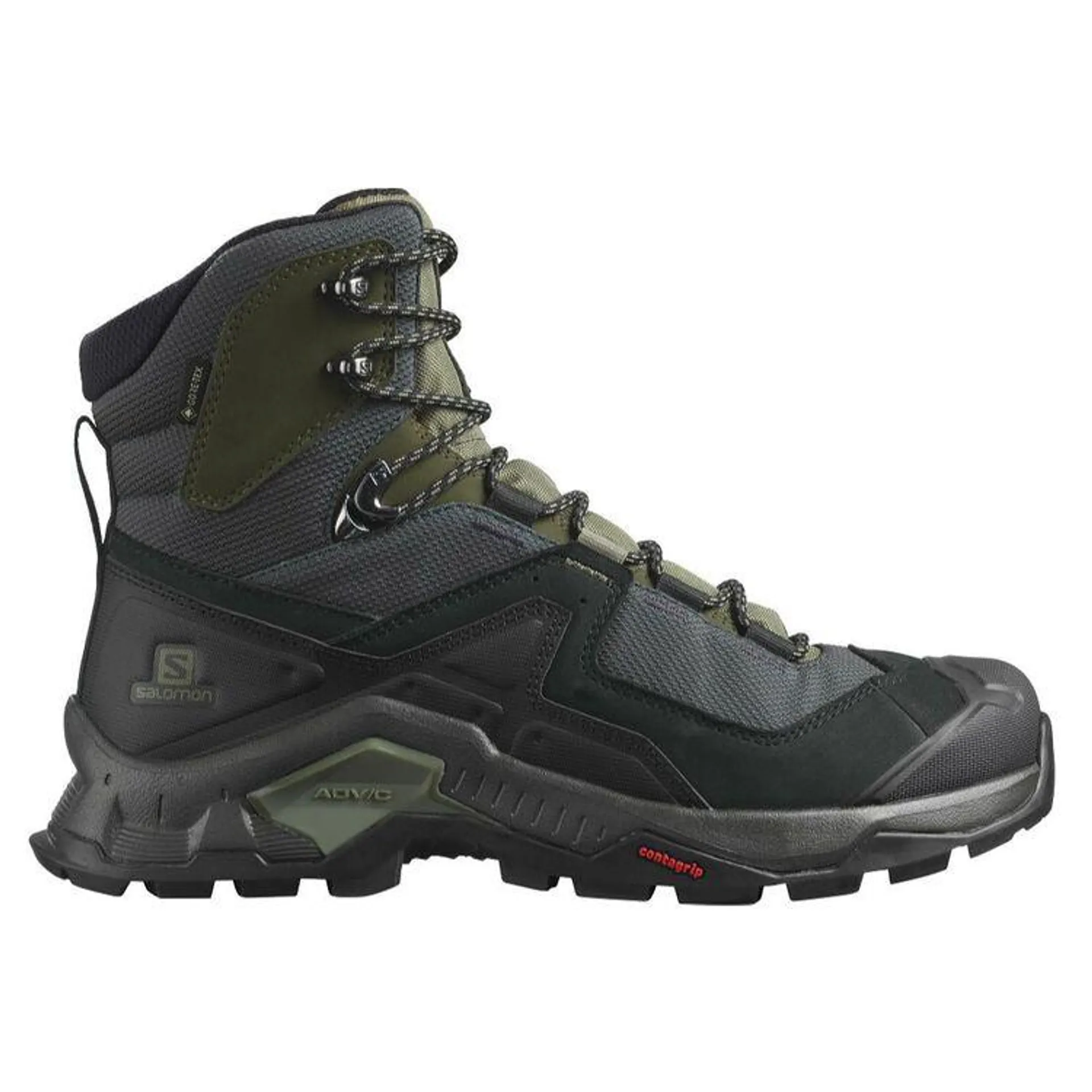 Salomon Men's Quest Element Gore-Tex Mid Hiking Boots Black, Lichen Green & Olive