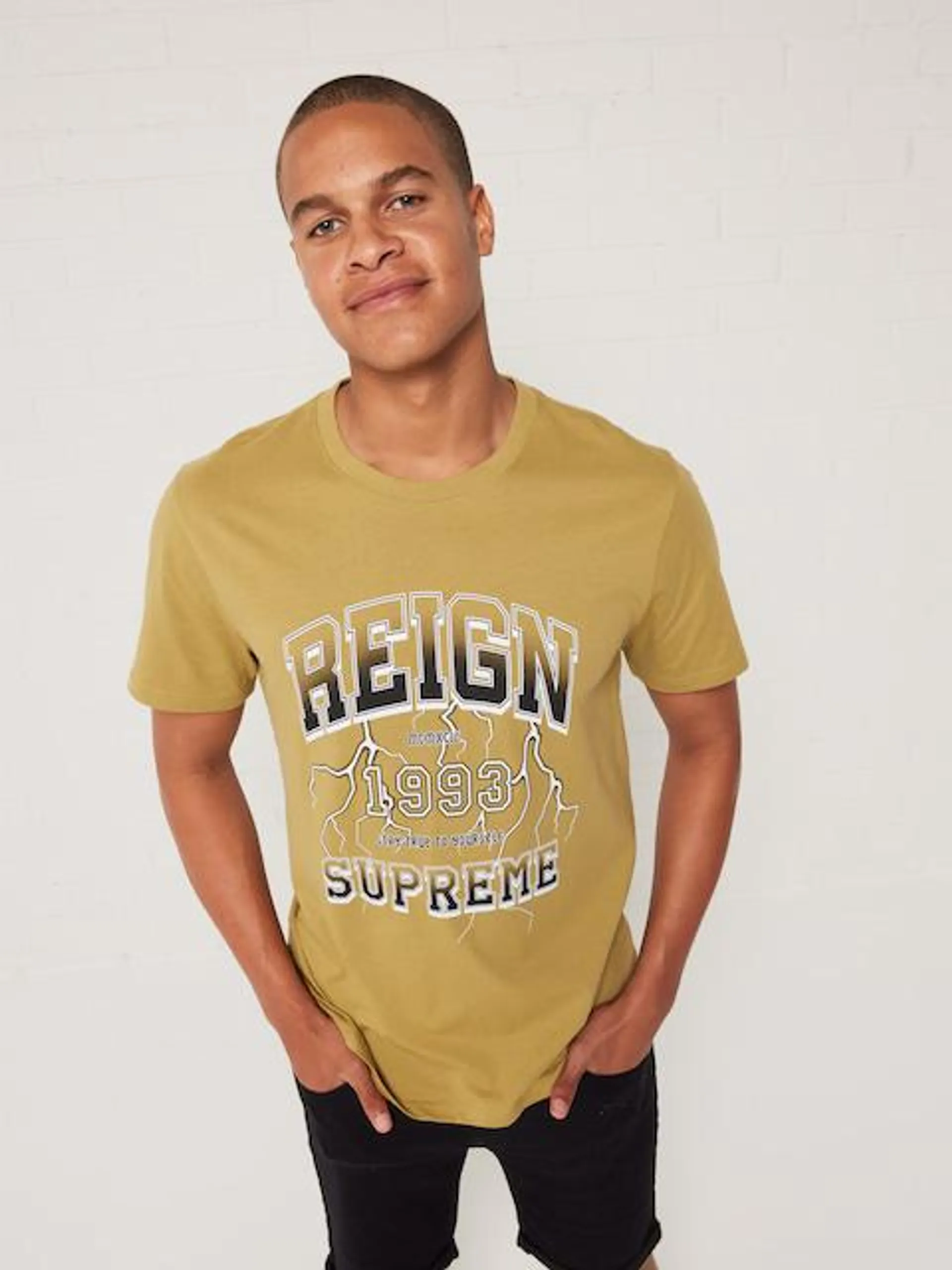 Tangy Mustard Urban Reign Supreme Tee