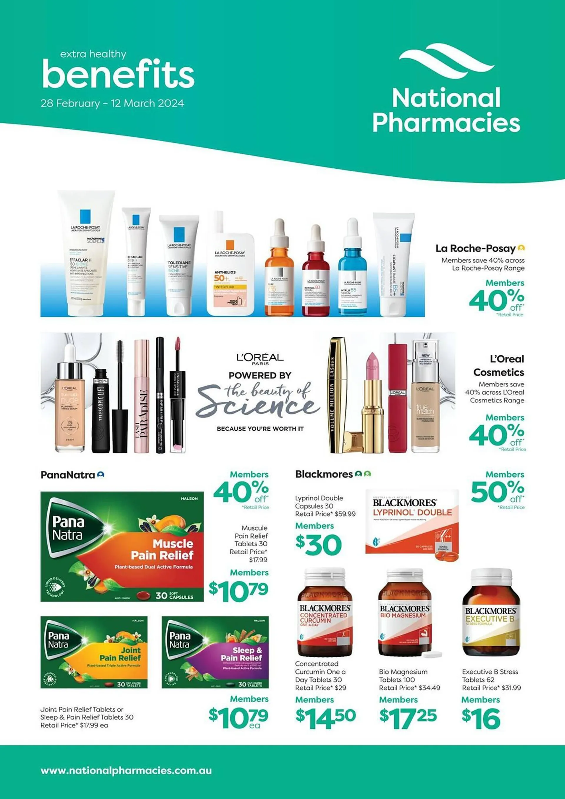 National Pharmacies catalogue - Catalogue valid from 28 February to 12 March 2024 - page 1