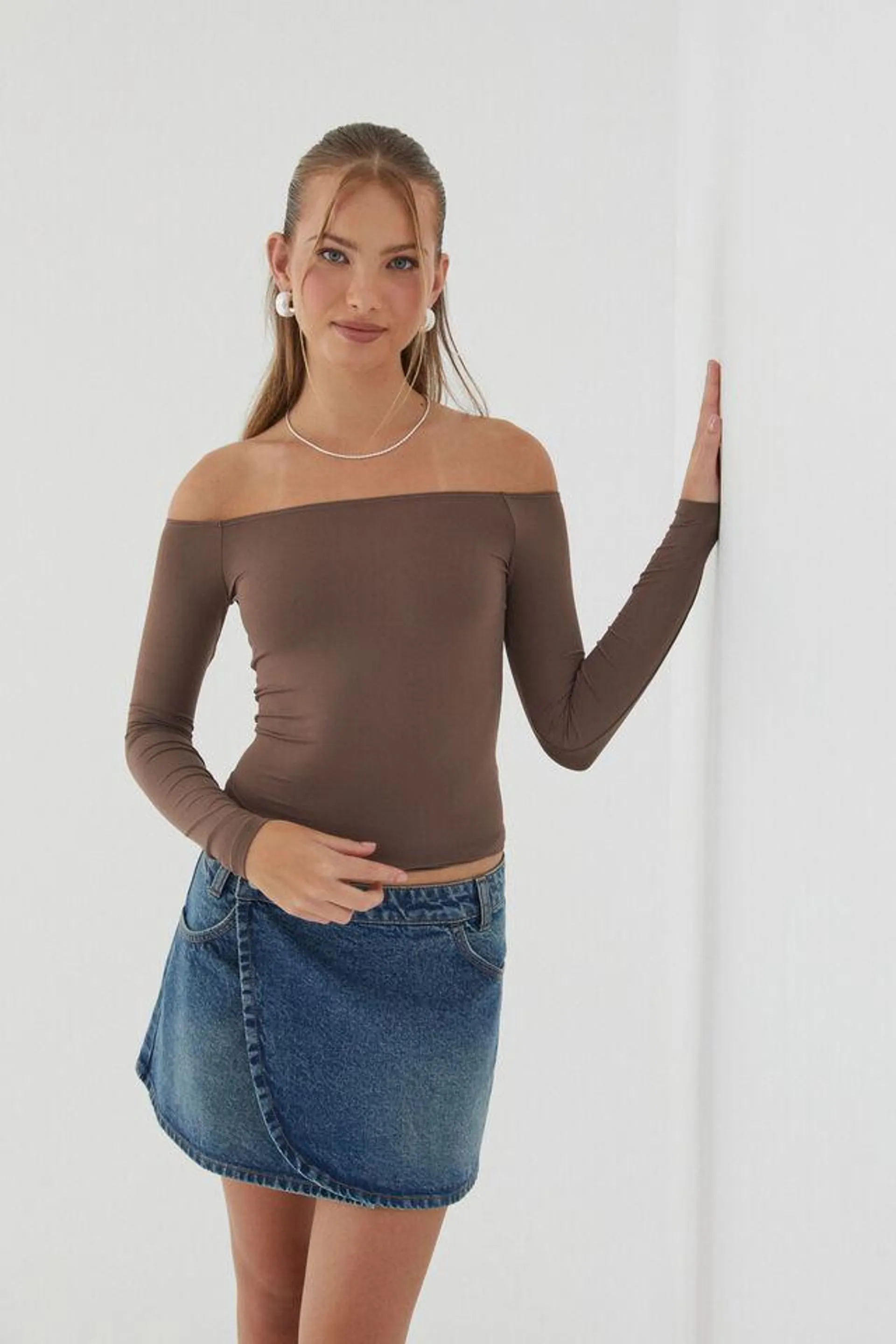 Light Luxe Off Shoulder Top