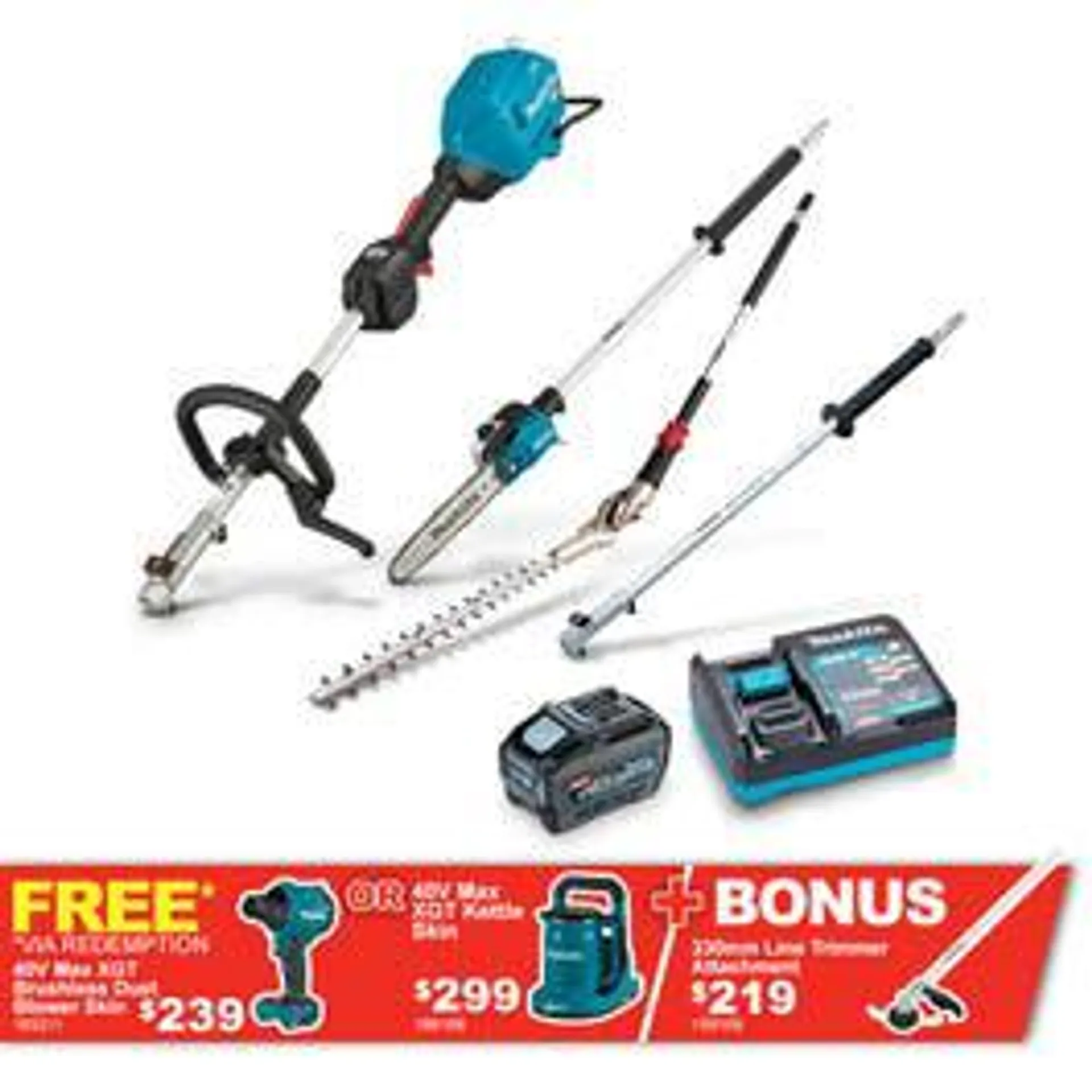 MAKITA 40V MAX XGT Brushless 4 Piece 1 x 5.0Ah Combo Kit UX01GT103-B